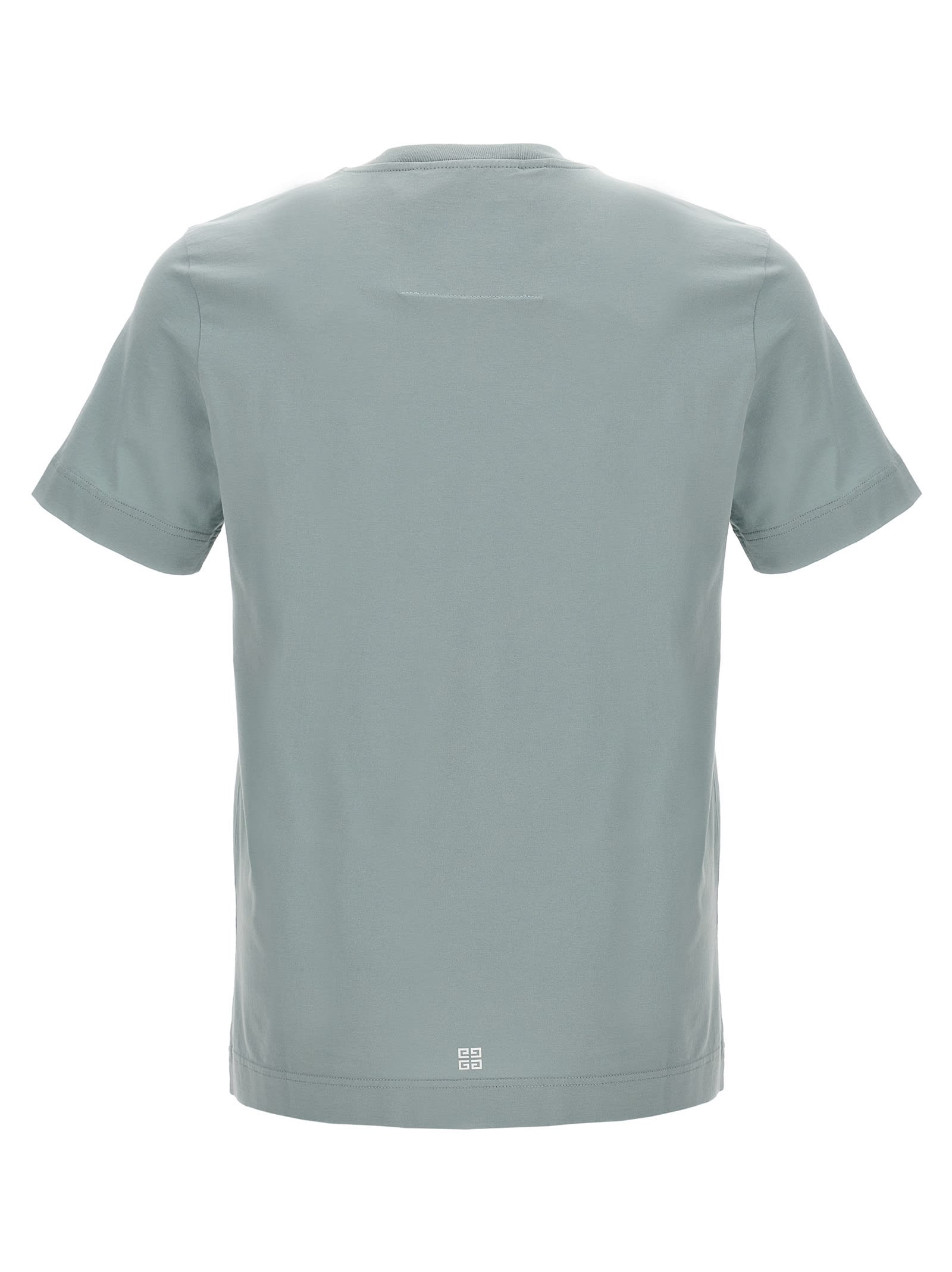 Shop Givenchy Logo Print T-shirt In Light Blue