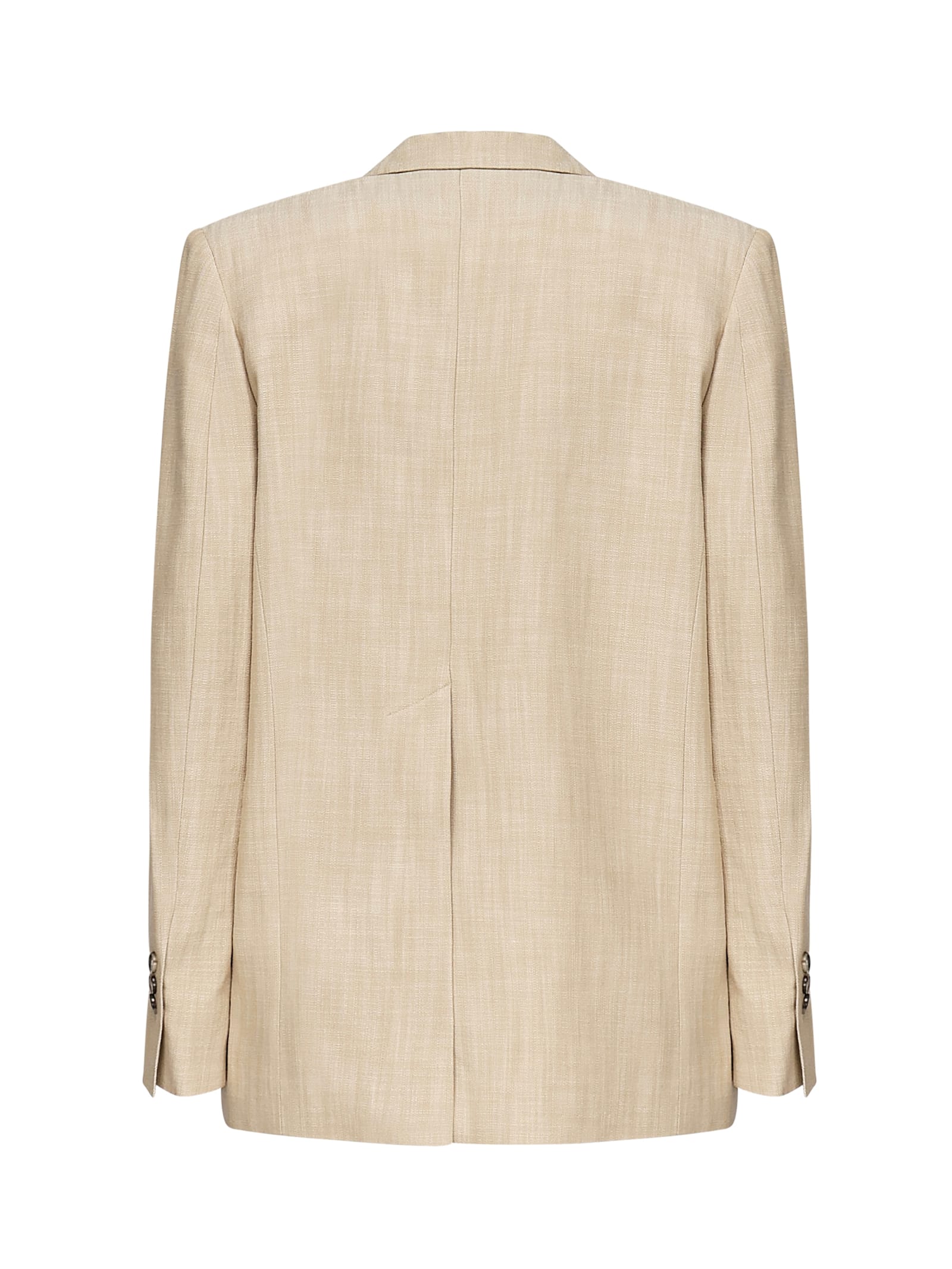 Shop Pinko Blazer In Canvas With Buttons