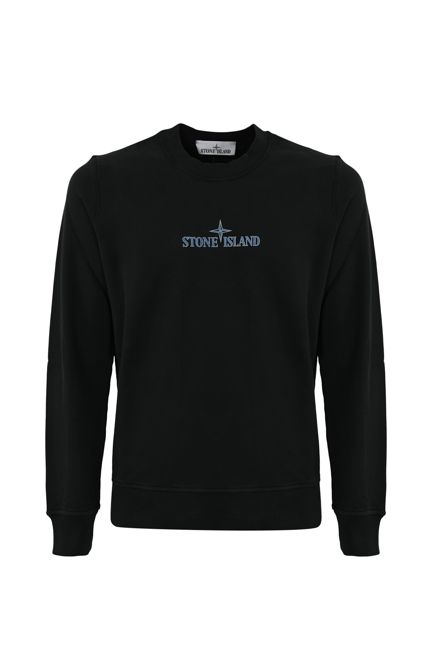 Shop Stone Island Crewneck Sweatshirt 66182 In Black