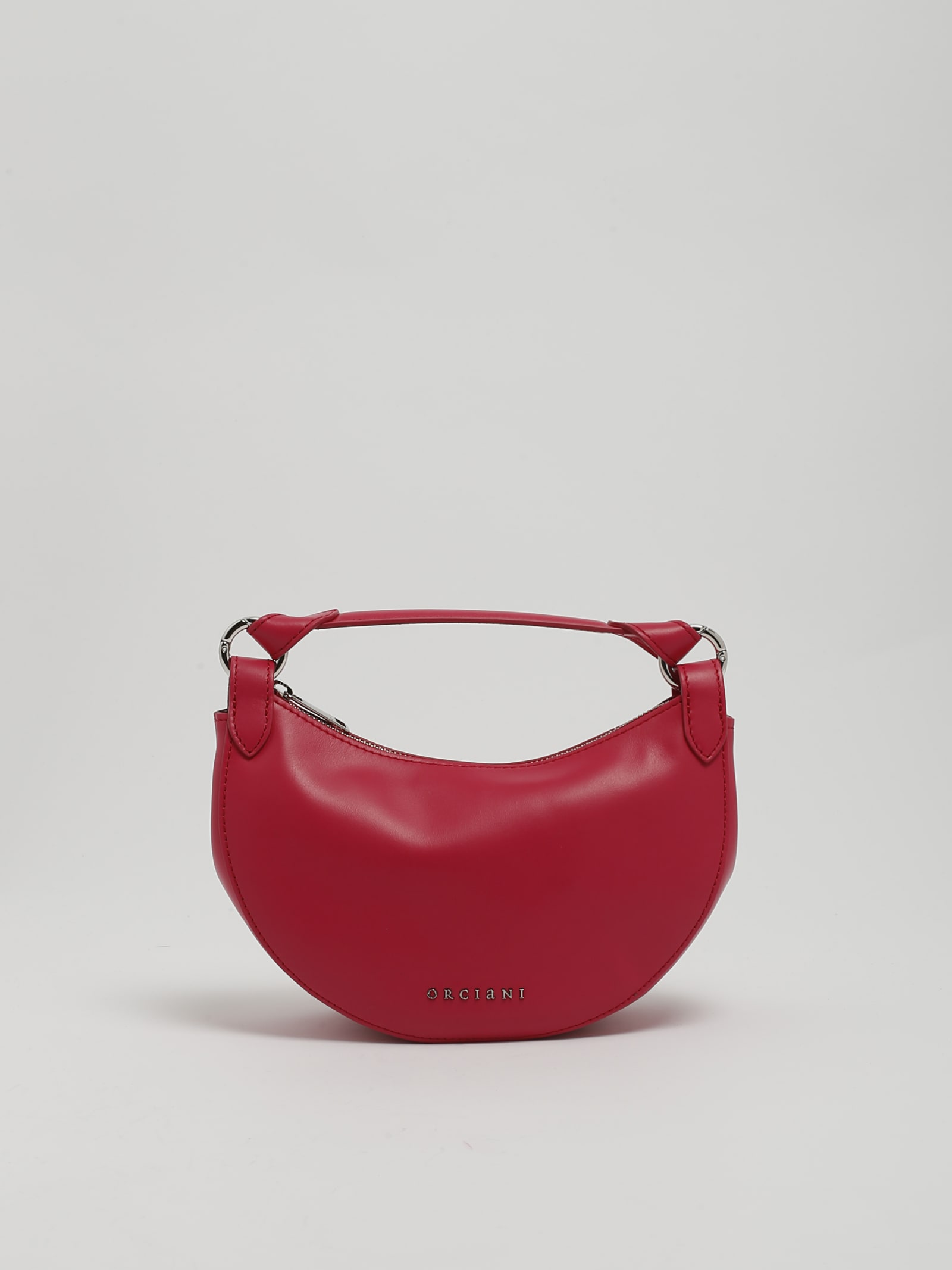 Shop Orciani Mini Hobo Shoulder Bag In Lampone