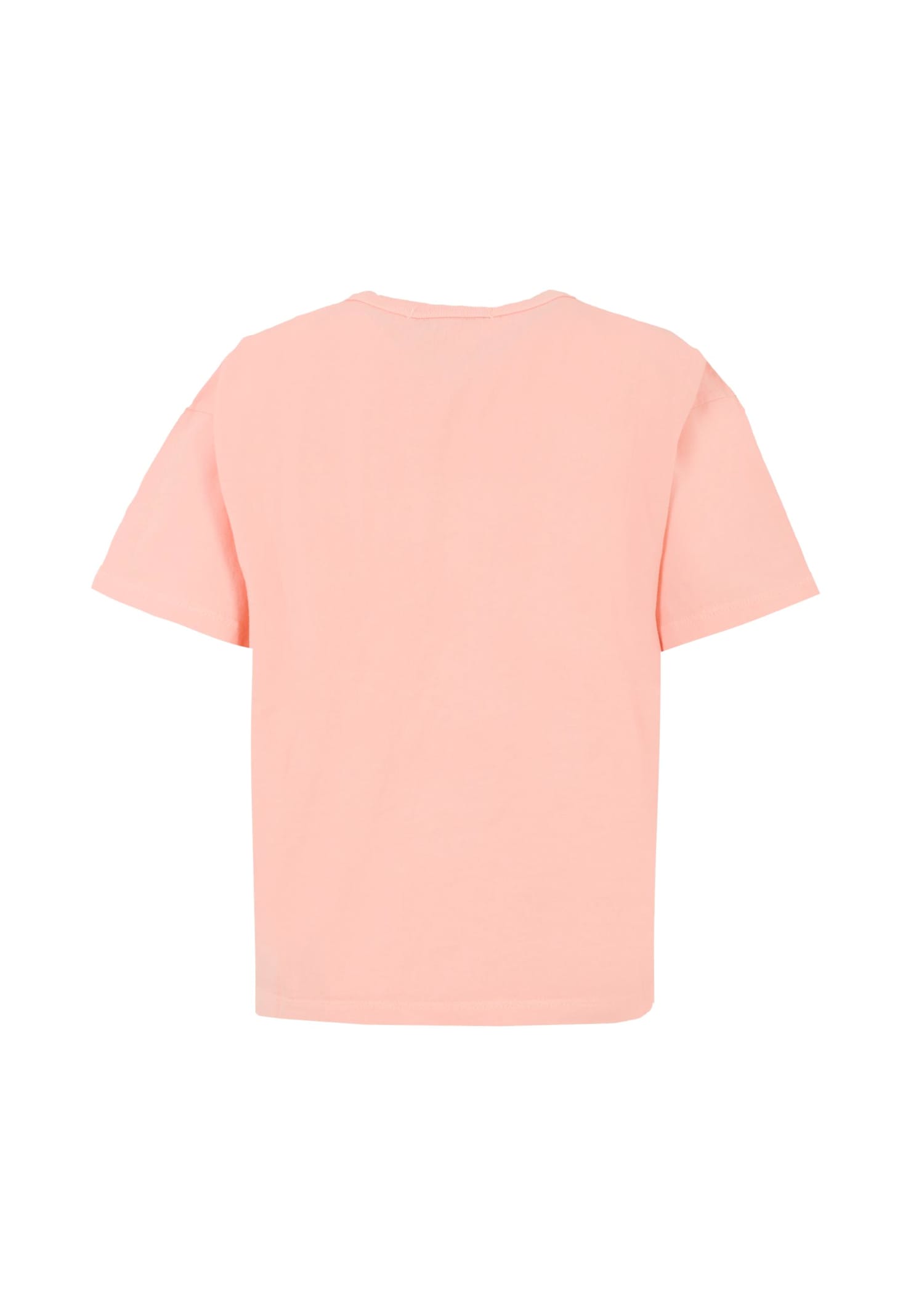 Bobo Choses Pink T-shirt For Girl With A Hopscotch Print In Neutral