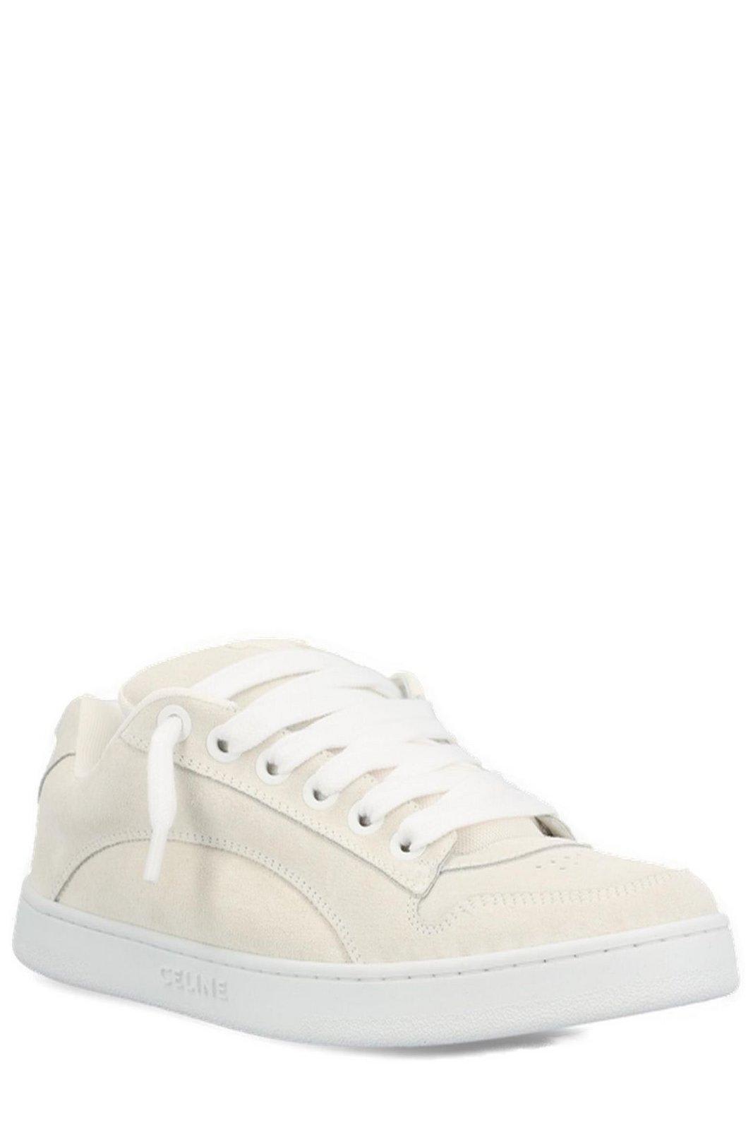 Shop Celine Panelled Low-top Sneakers