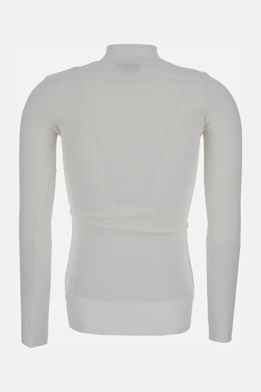 Elisabetta Franchi Knitted Sweater In Gray