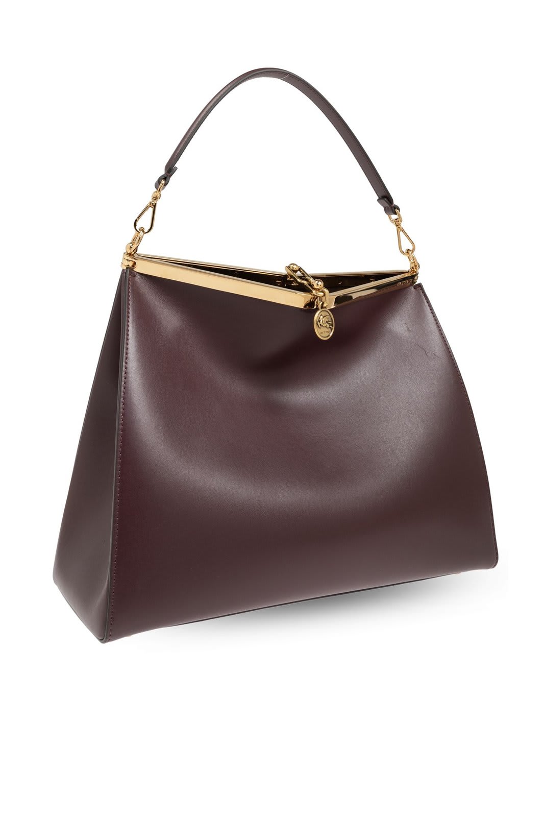 Shop Etro Large Vela Clasp Fastened Shoulder Bag In Burgundy