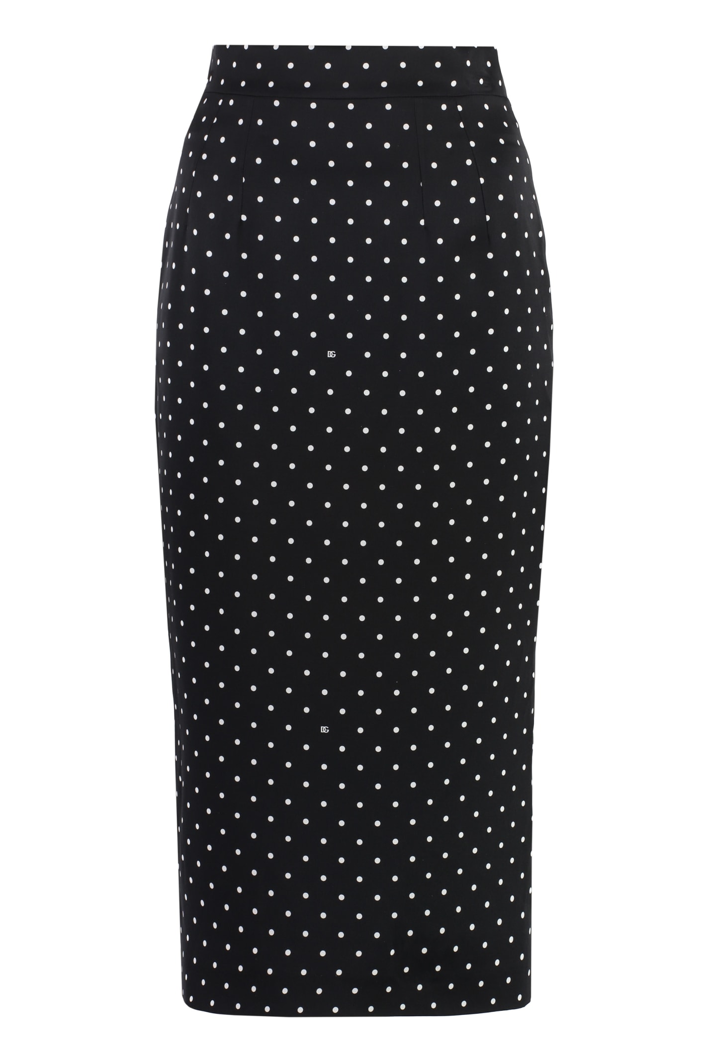 Shop Dolce & Gabbana Printed Pencil Skirt In Black