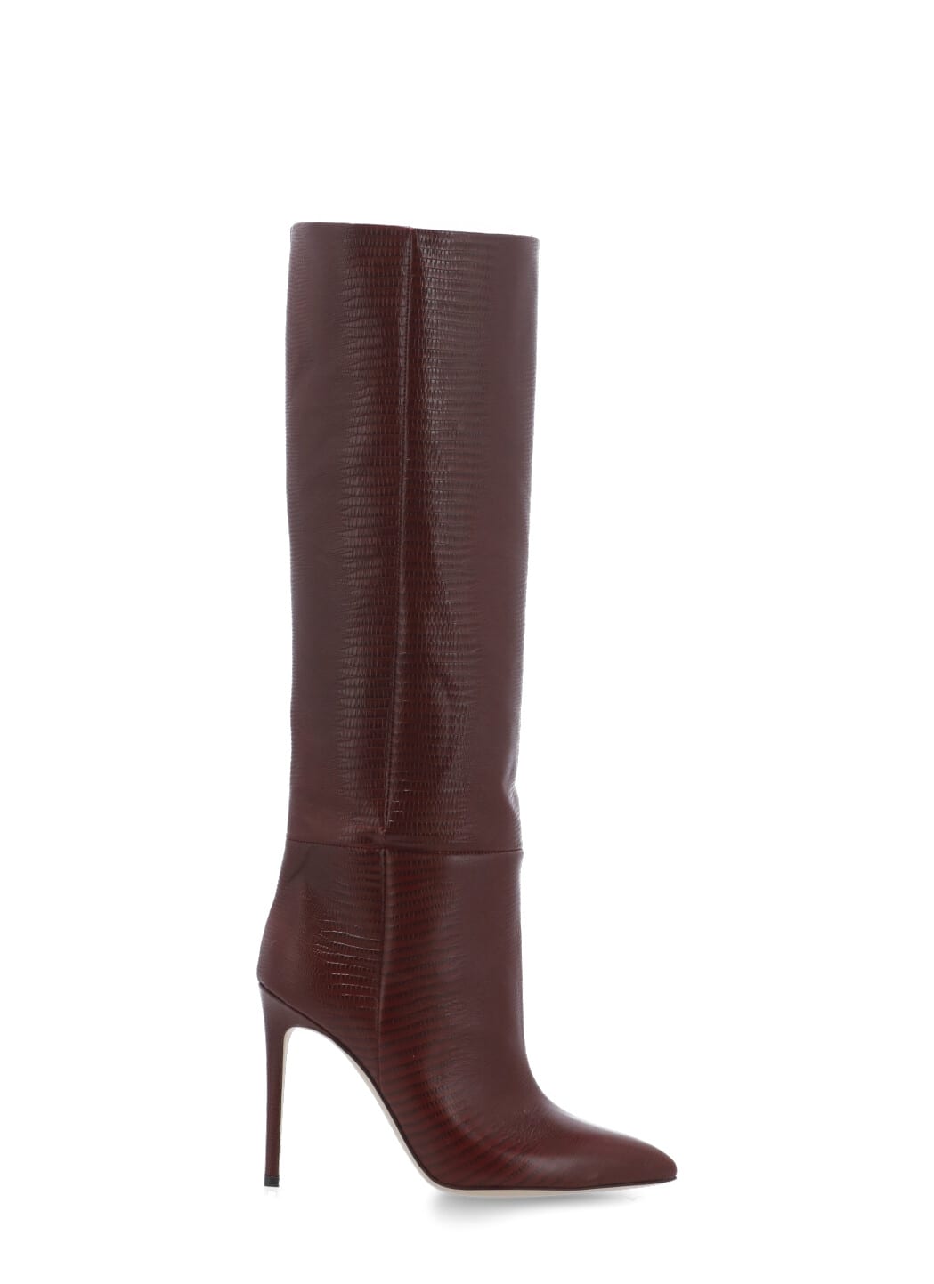Paris Texas Stiletto Boots With Croco Print