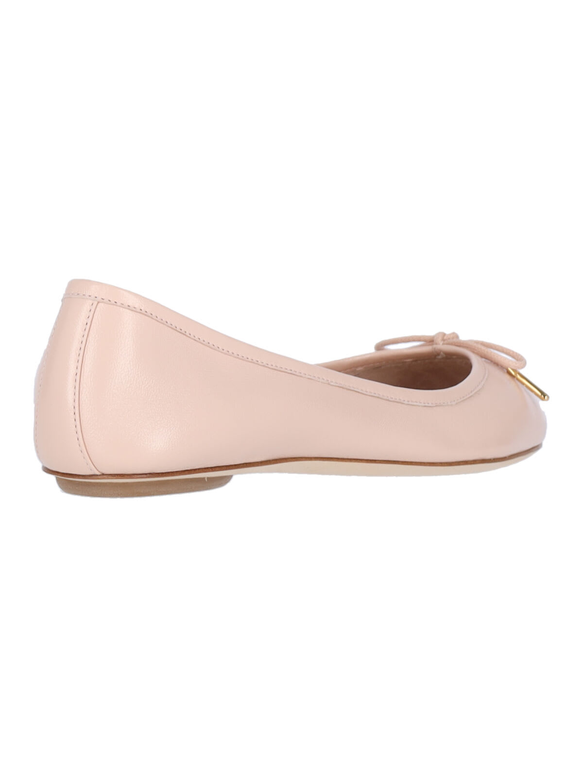 Chloé Iris Bow Ballet Flats In Blushybeige