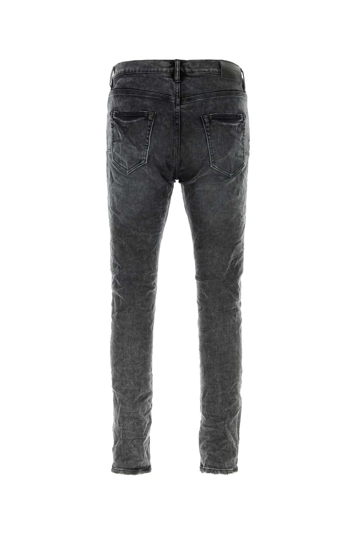 Purple Brand Black Skinny Faded Denim Jeans