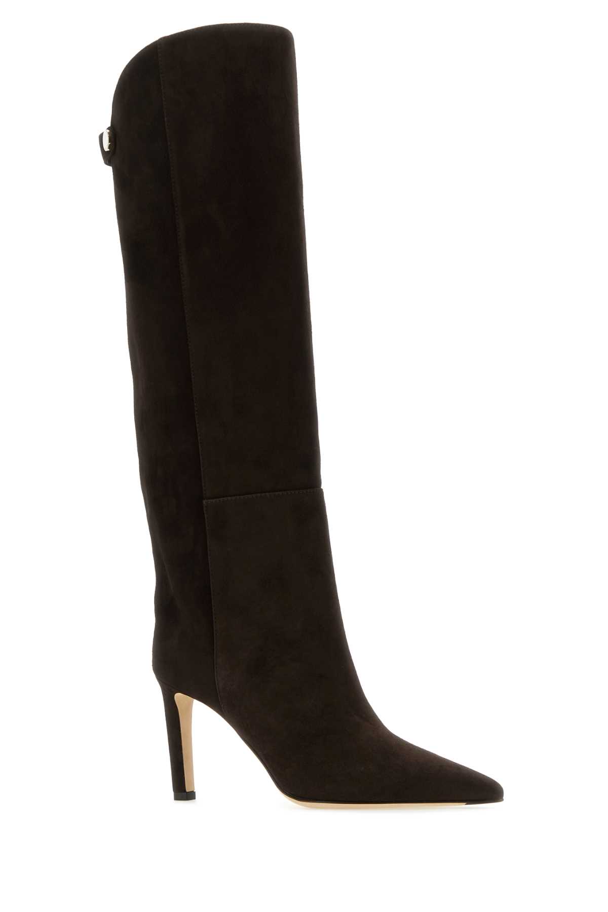 Shop Jimmy Choo Chocolate Suede Alizze Boots In Coffee