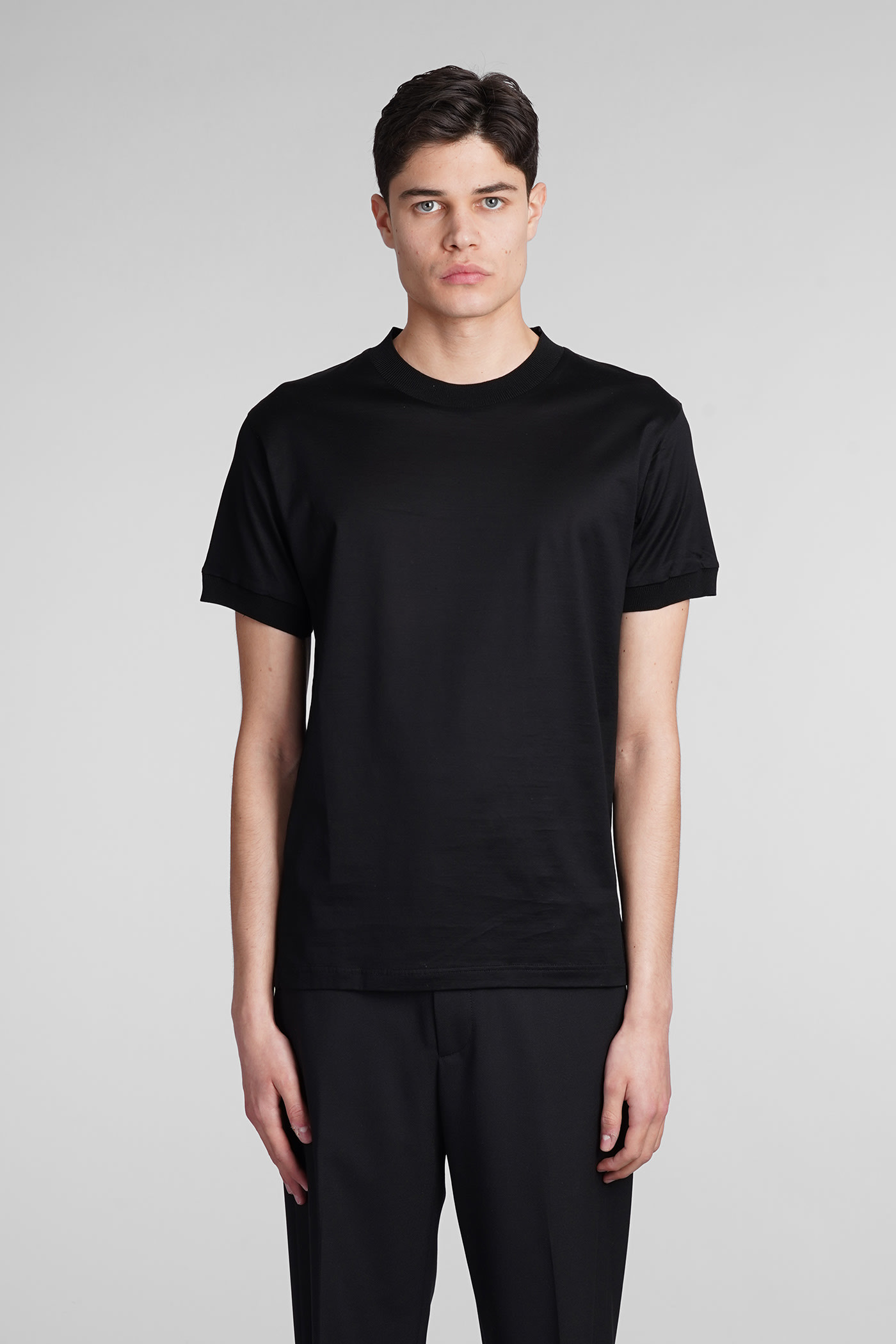Tagliatore Keys T-shirt In Black Cotton