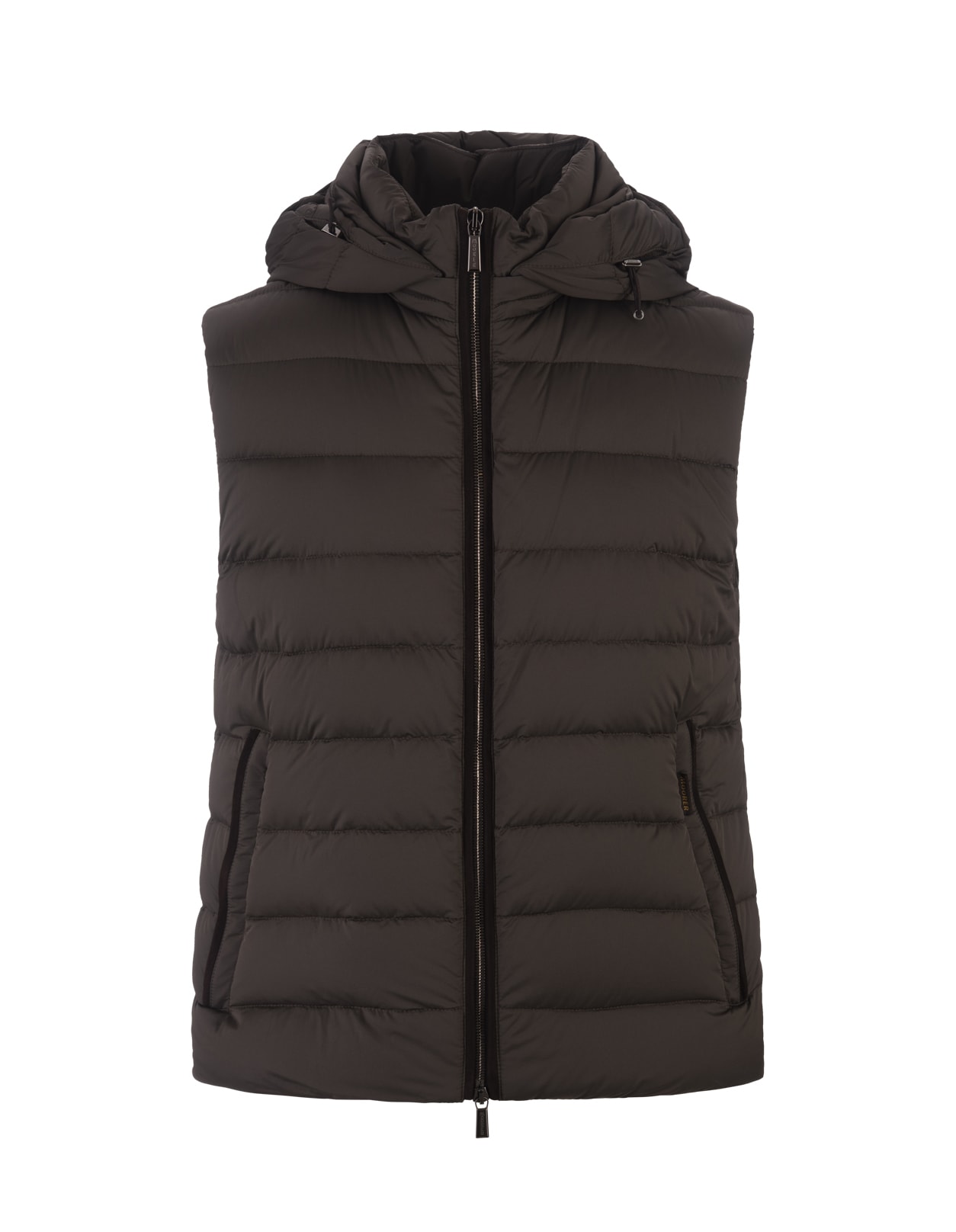 Shop Moorer Febo-s3c Padded Vest In Military Green