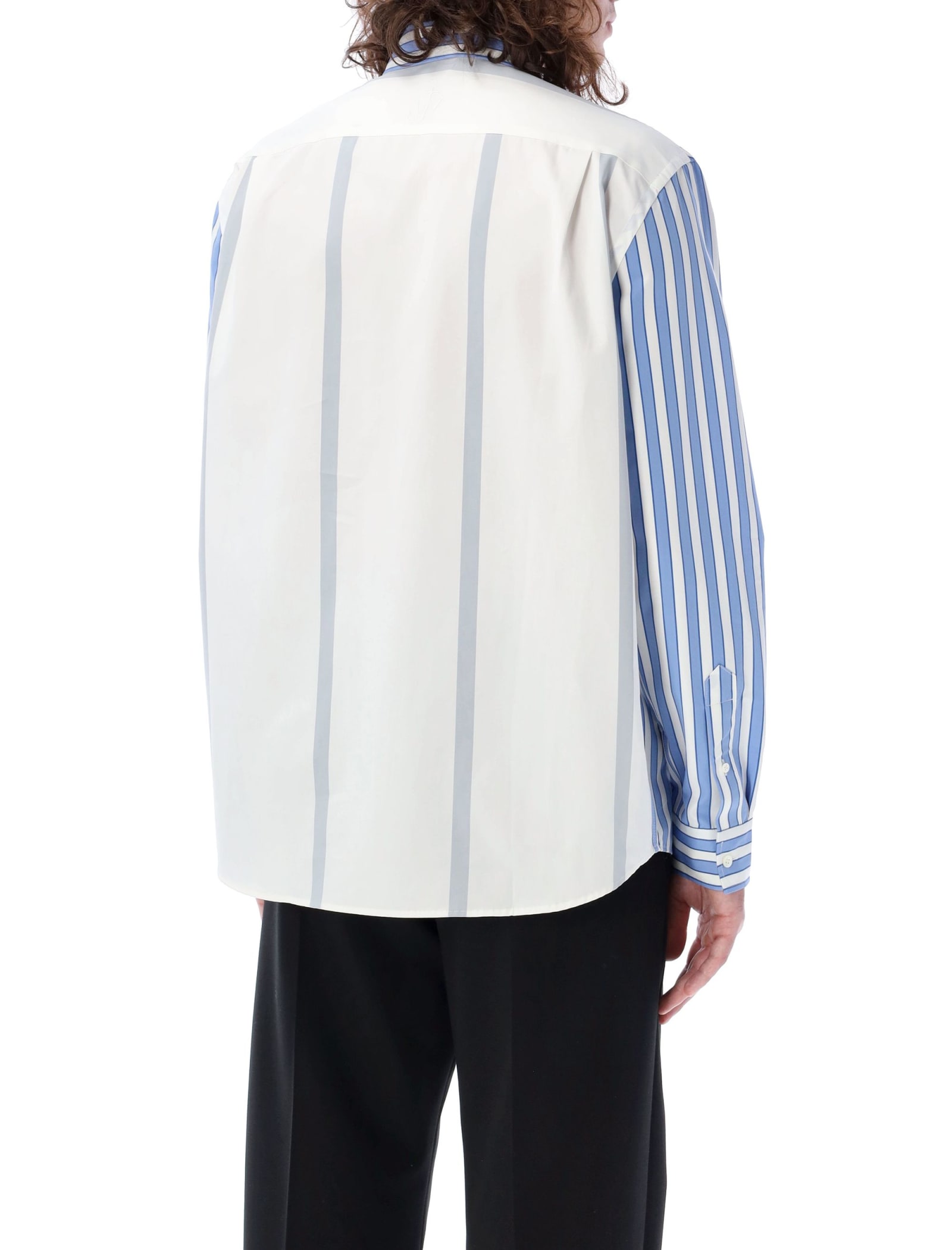 Shop Jw Anderson Patch Shirt In Blue White