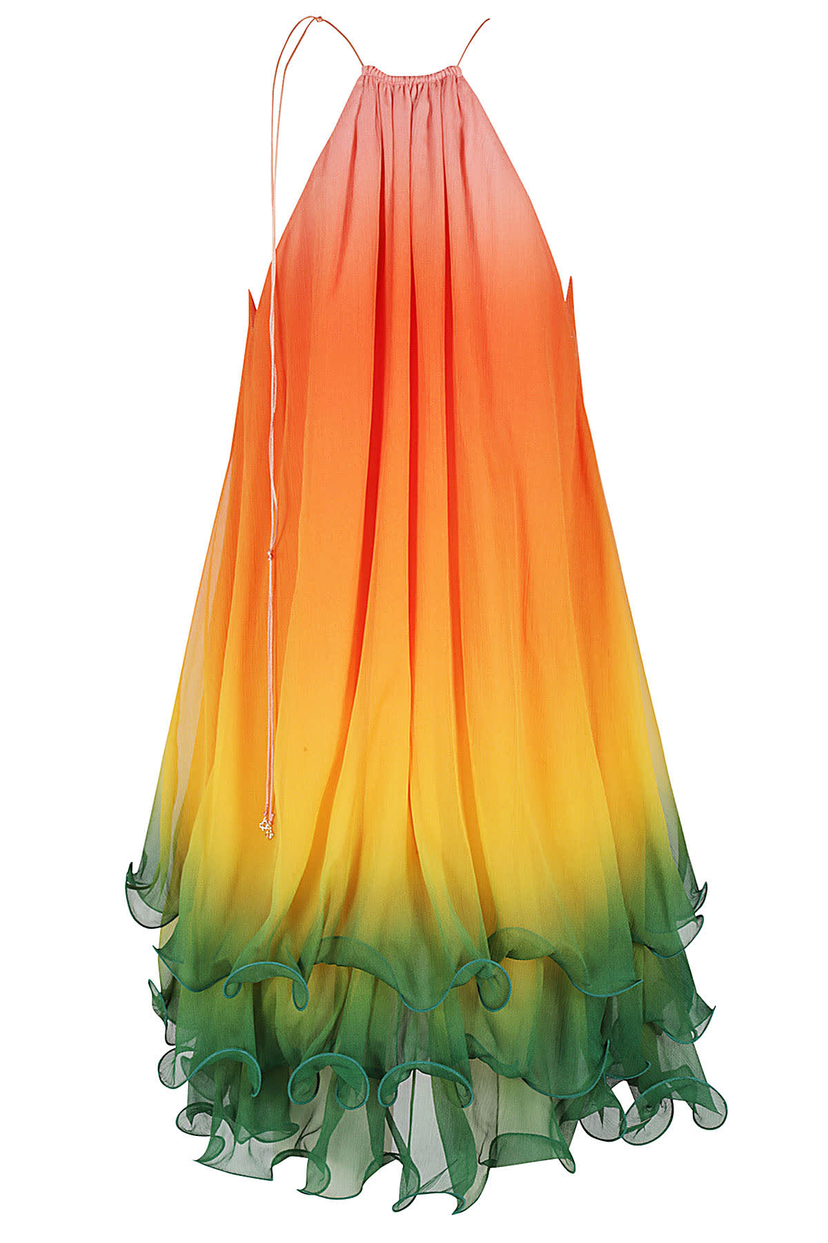 Shop Casablanca Gradient Cocktail Dress In Rainbow Gradient