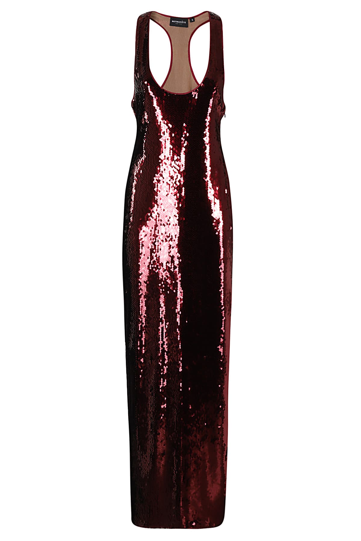 Shop Retroféte Bella Sequin Dress In Port Port