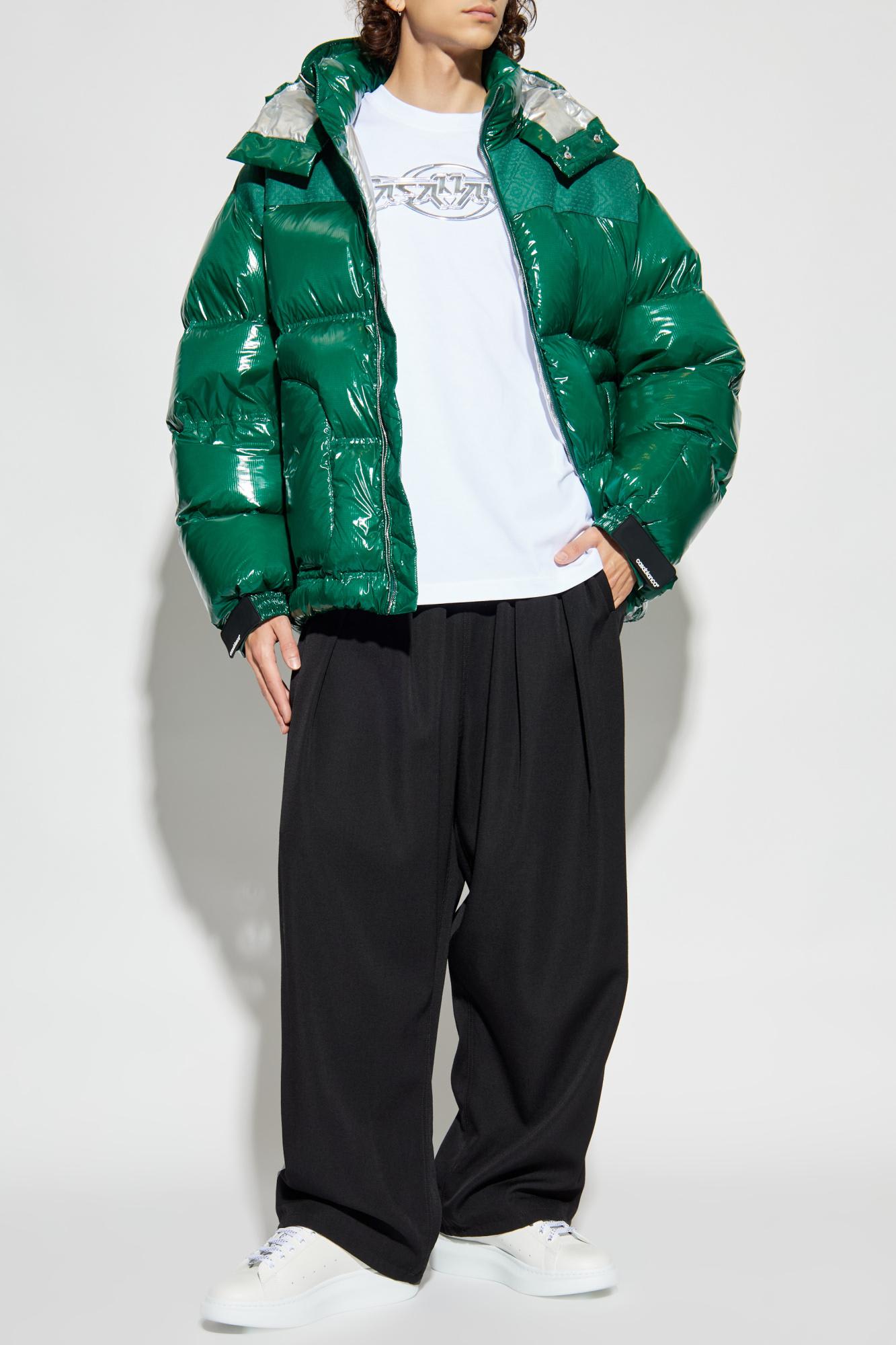 Casablanca Down-filled Relaxed Fit Puffer Jacket In Green