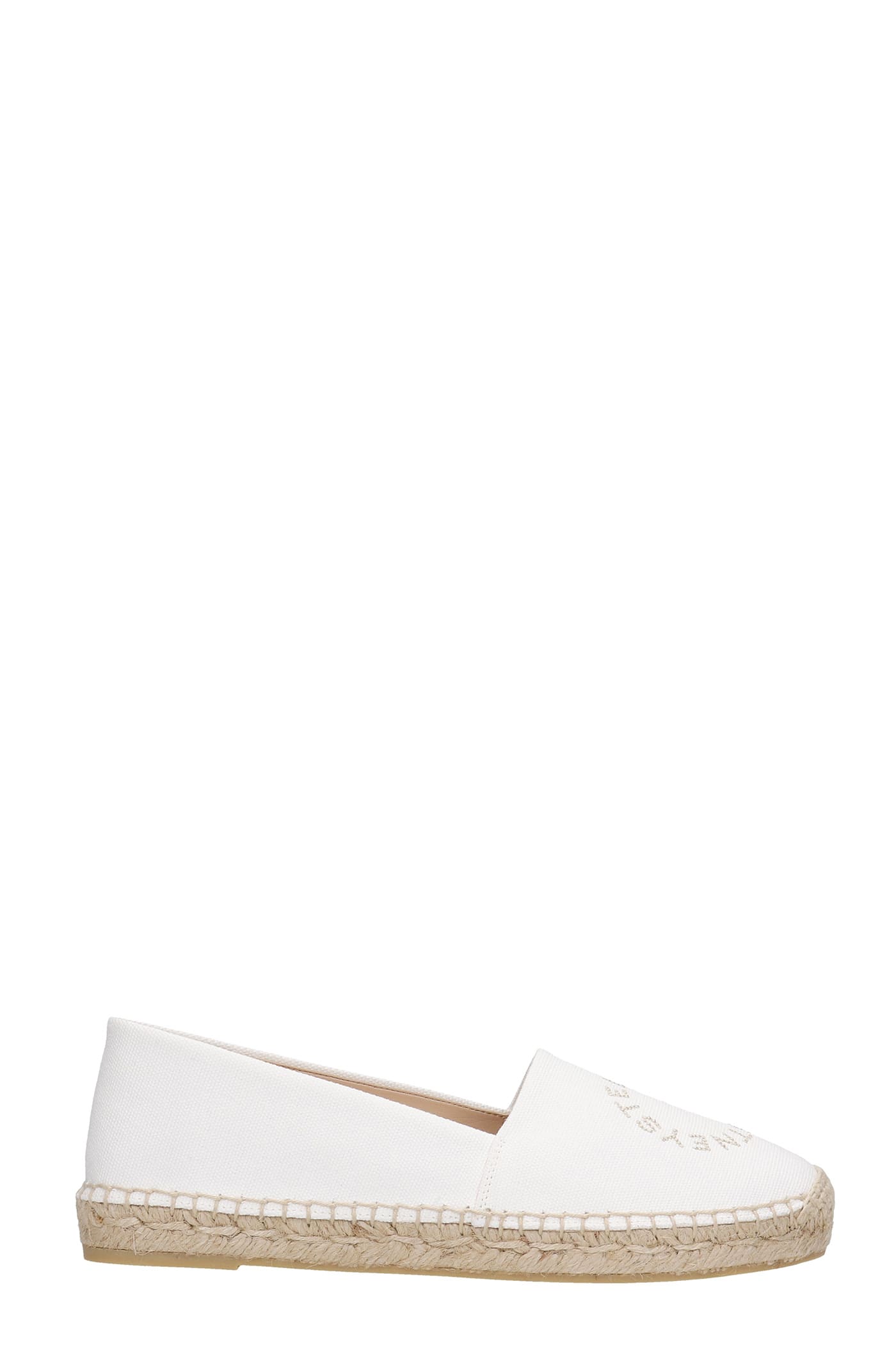 Stella McCartney Selene Espadrilles In White Canvas