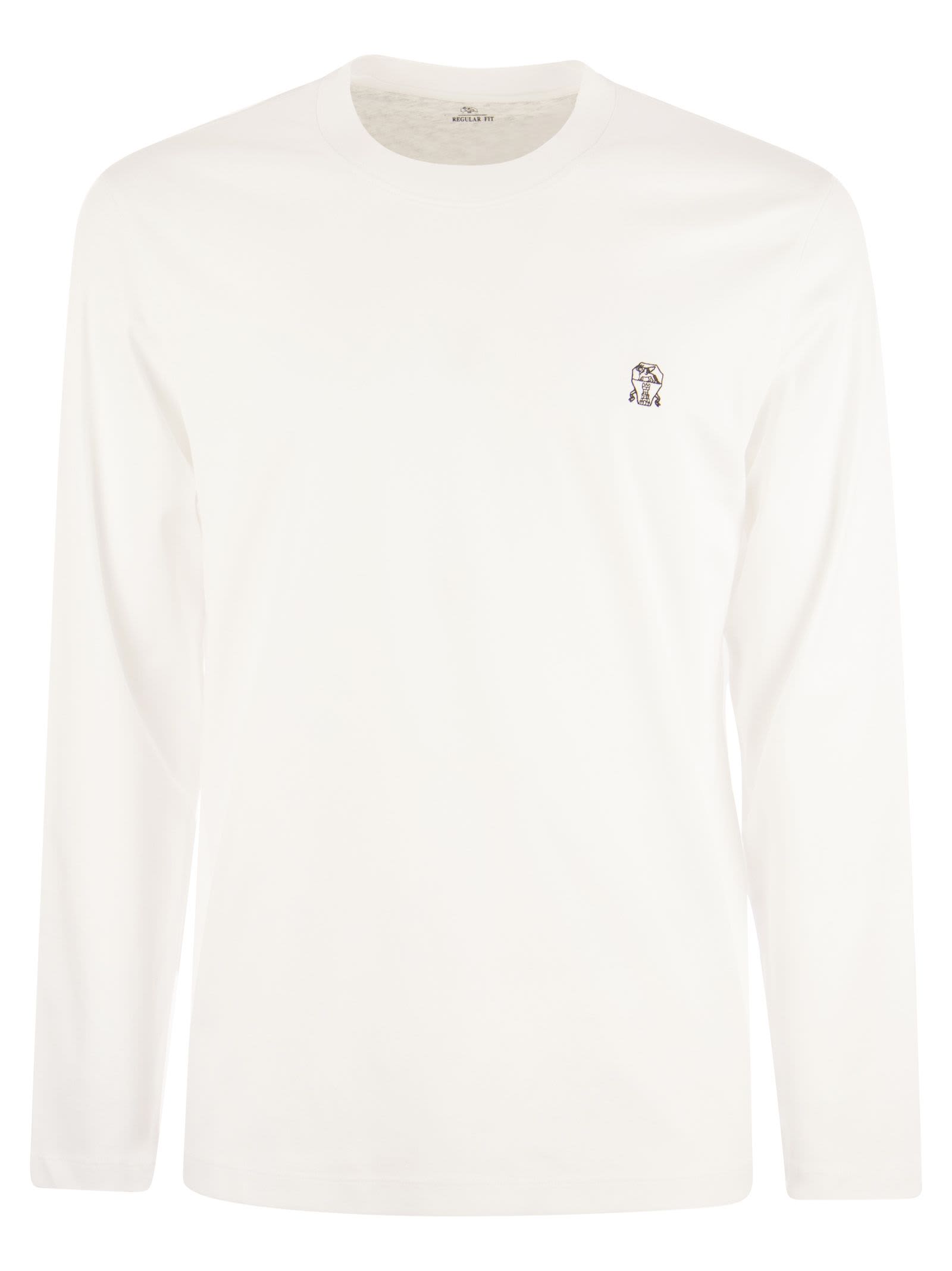 Brunello Cucinelli Cotton Logo T-Shirt