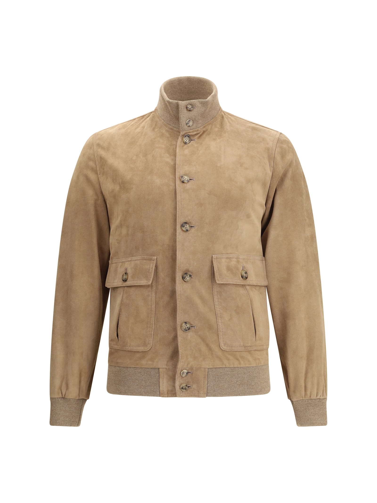 Valstar Suede Ino Bomber Jacket In Nude