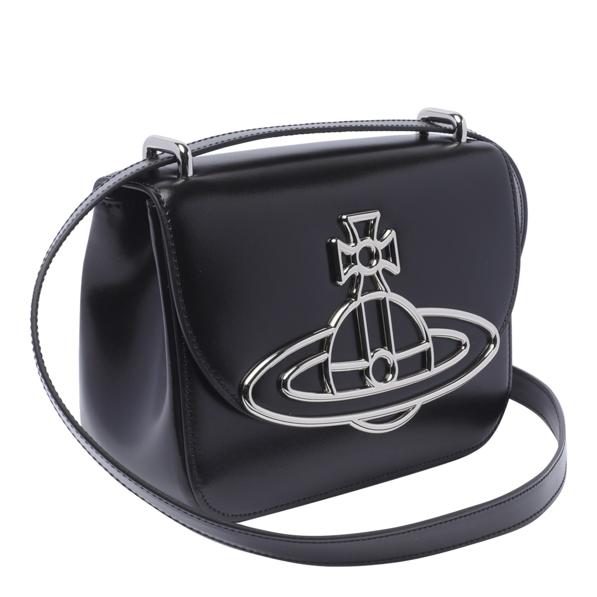 Shop Vivienne Westwood Linda Crossbody Bag In Black