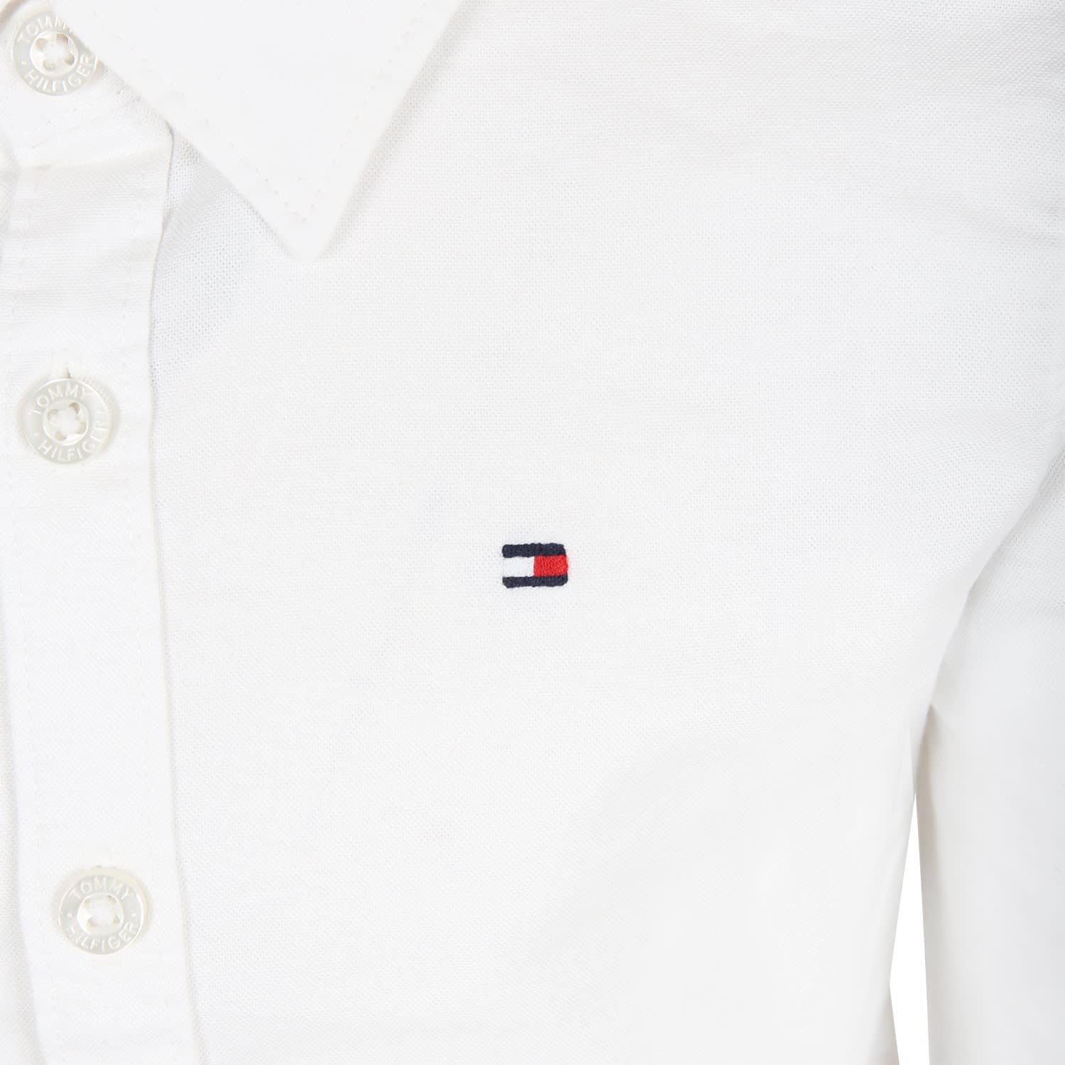 Shop Tommy Hilfiger White Shirt For Boy With Logo