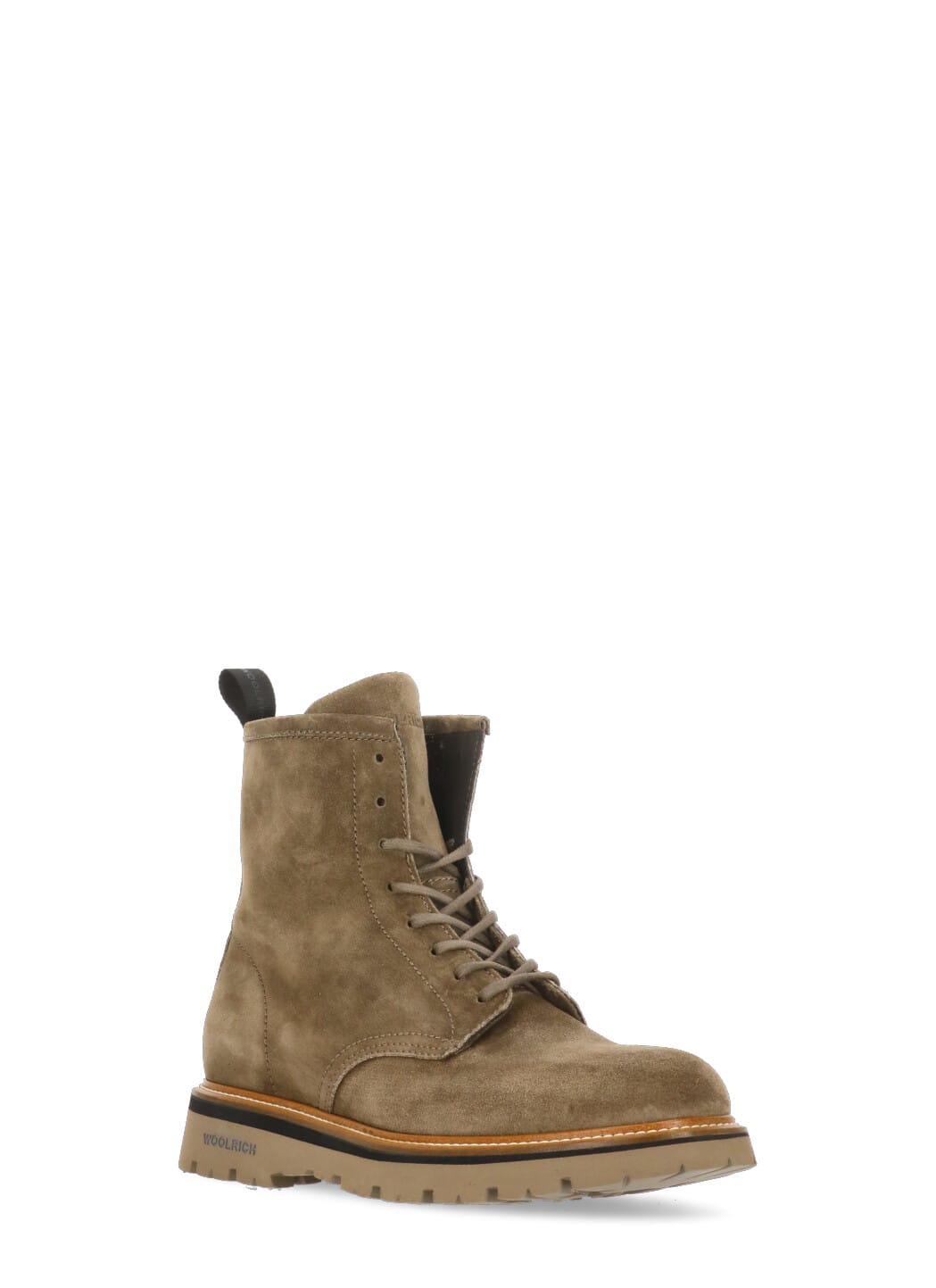 Shop Woolrich Suede Leather Boots In Brown