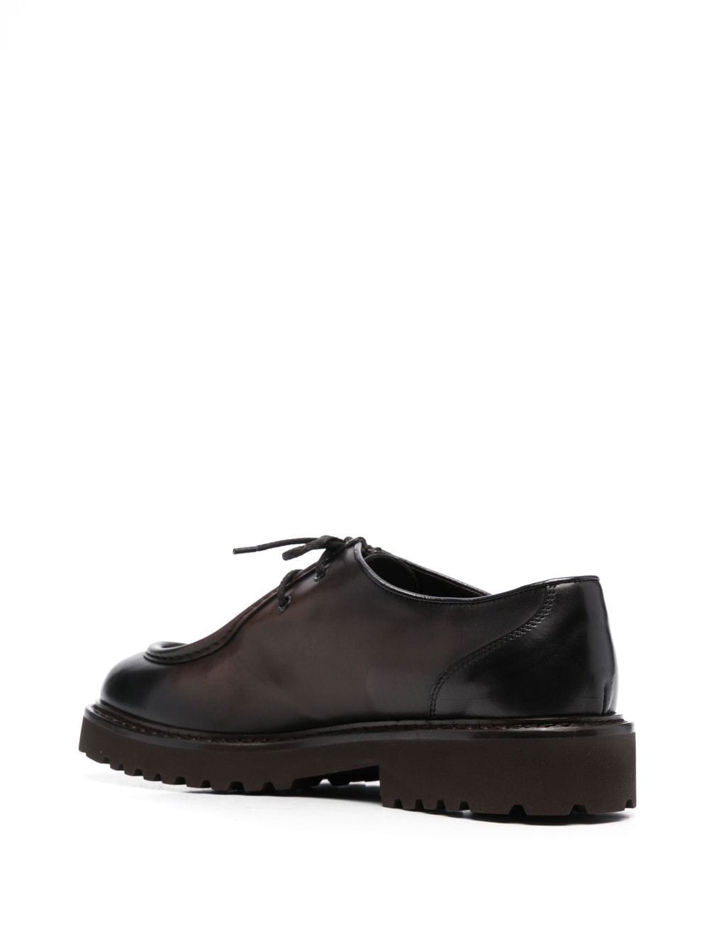 Shop Doucal's Deco` Broadside Shoes In Dark Brown