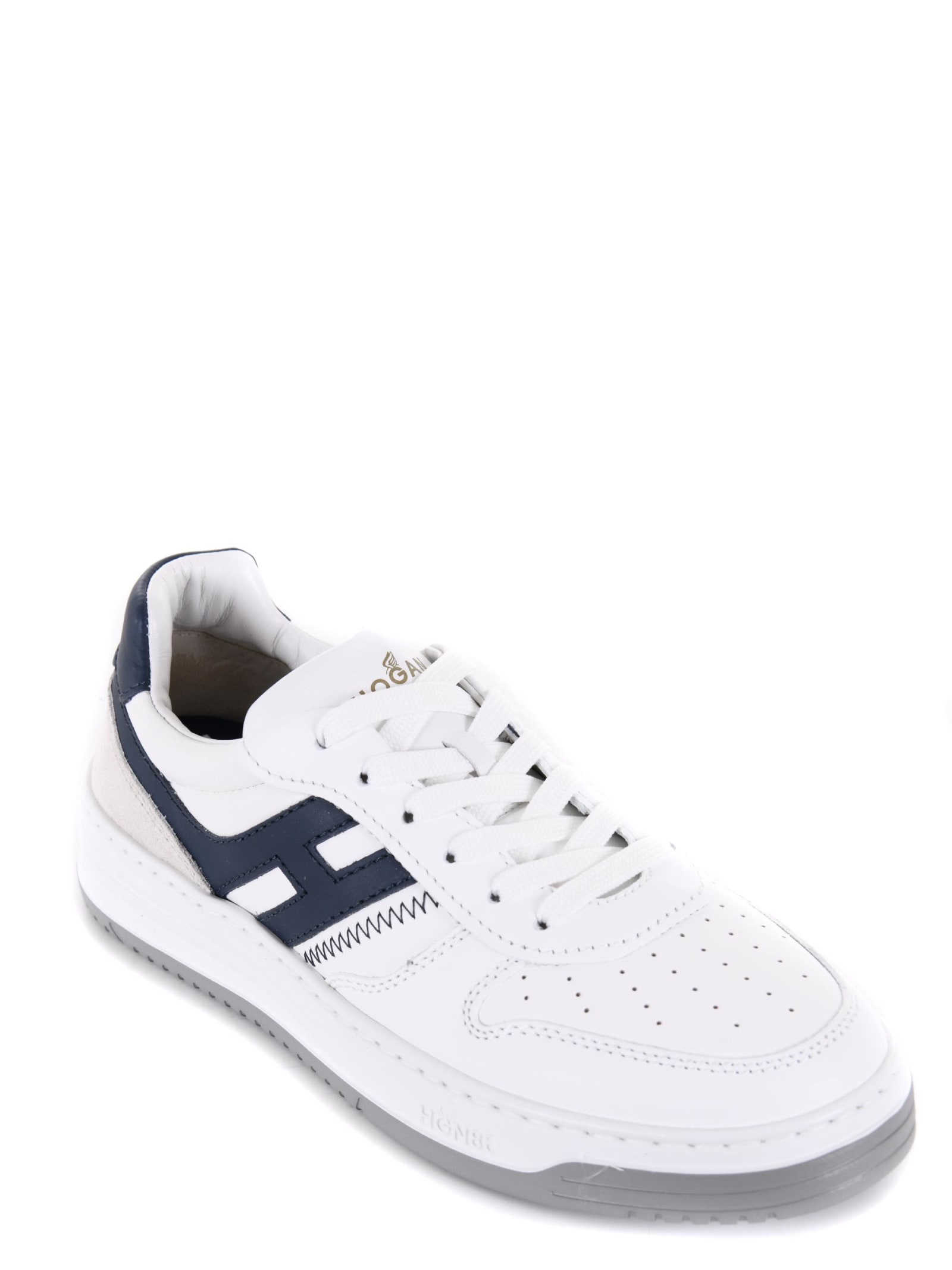 Shop Hogan H630 Sneakers In Bianco/blu