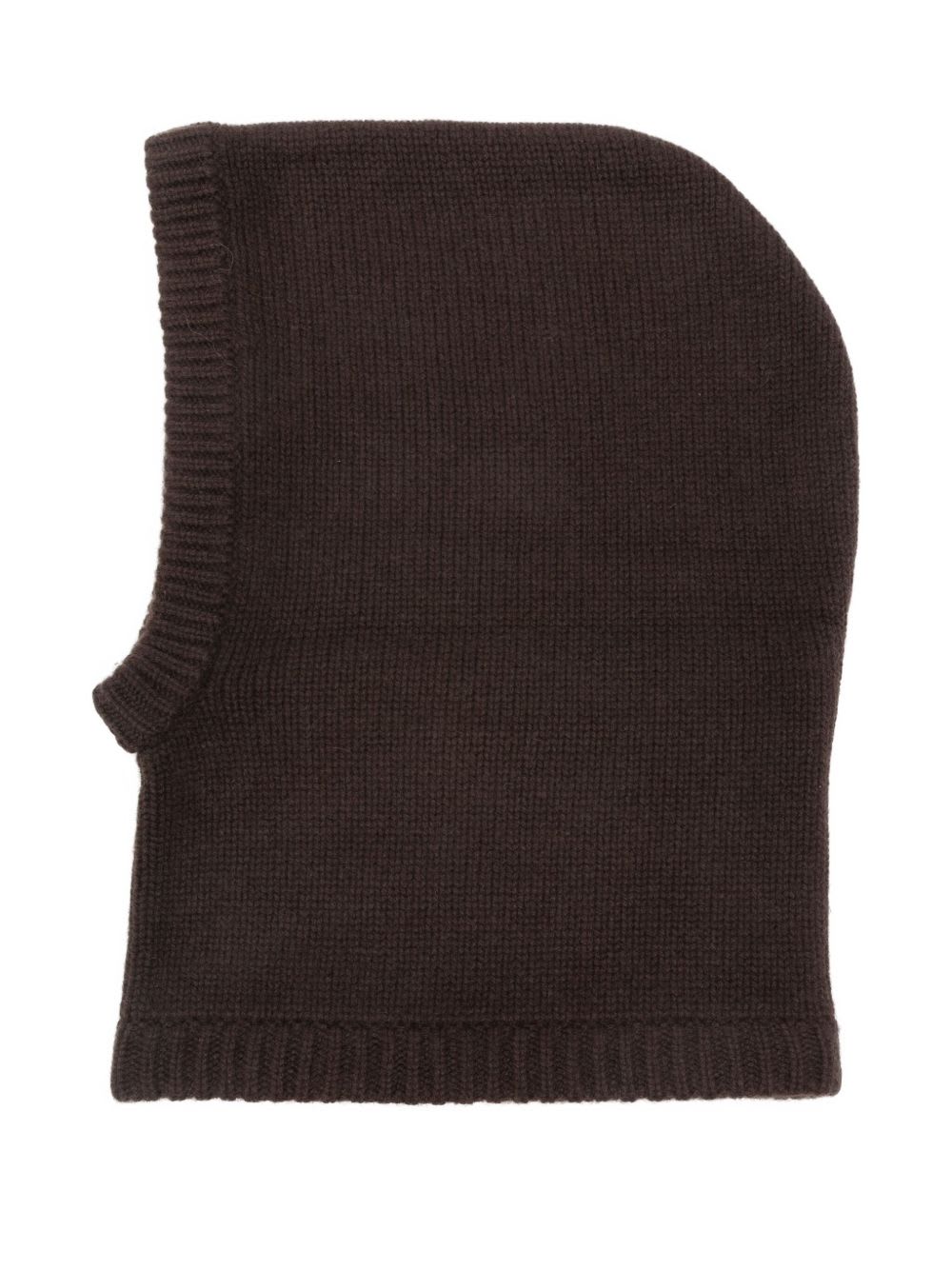 Goat Cashmere Balaclava In Brown