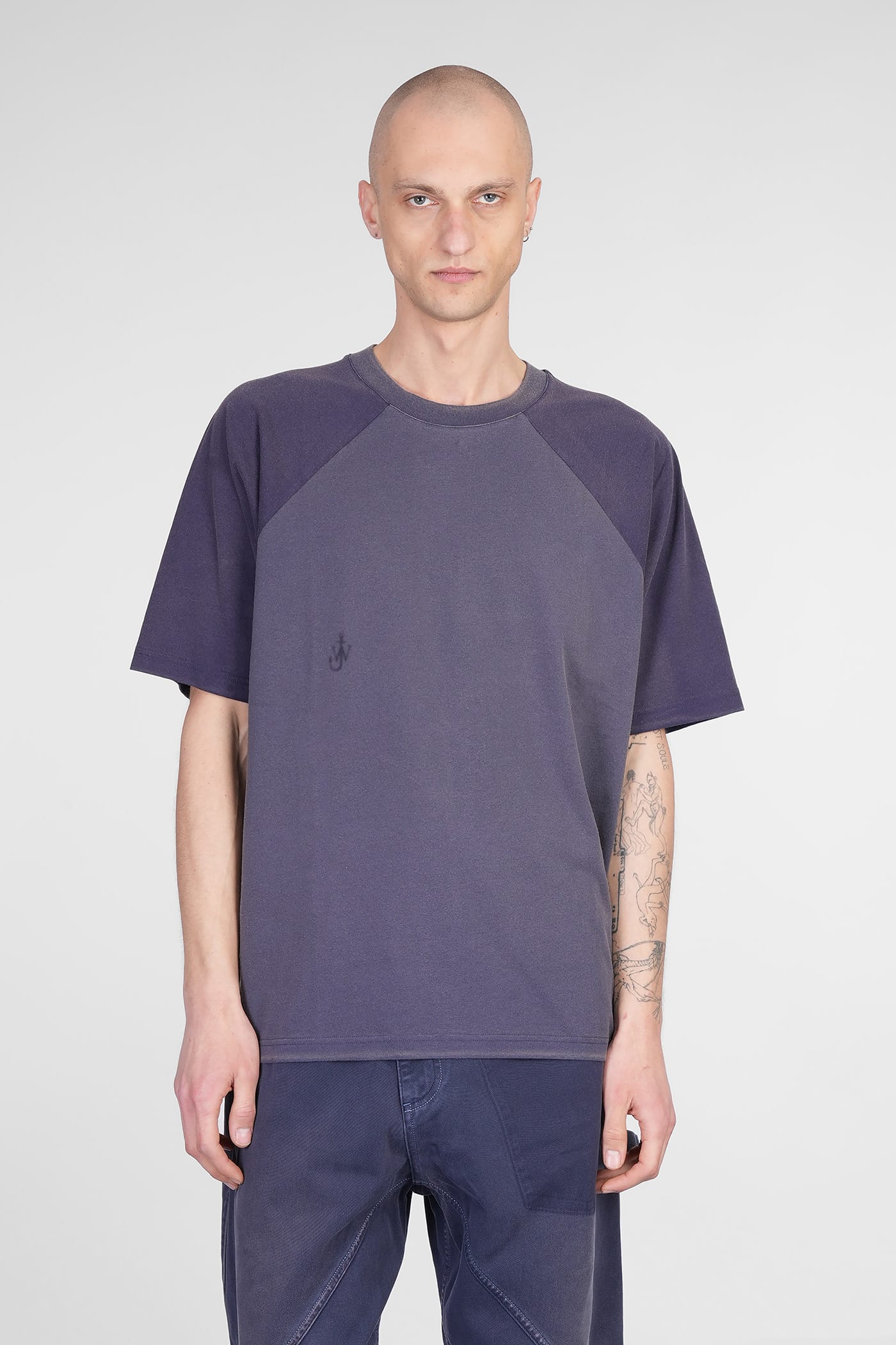 Jw Anderson Cotton T-shirt With Washed Effect