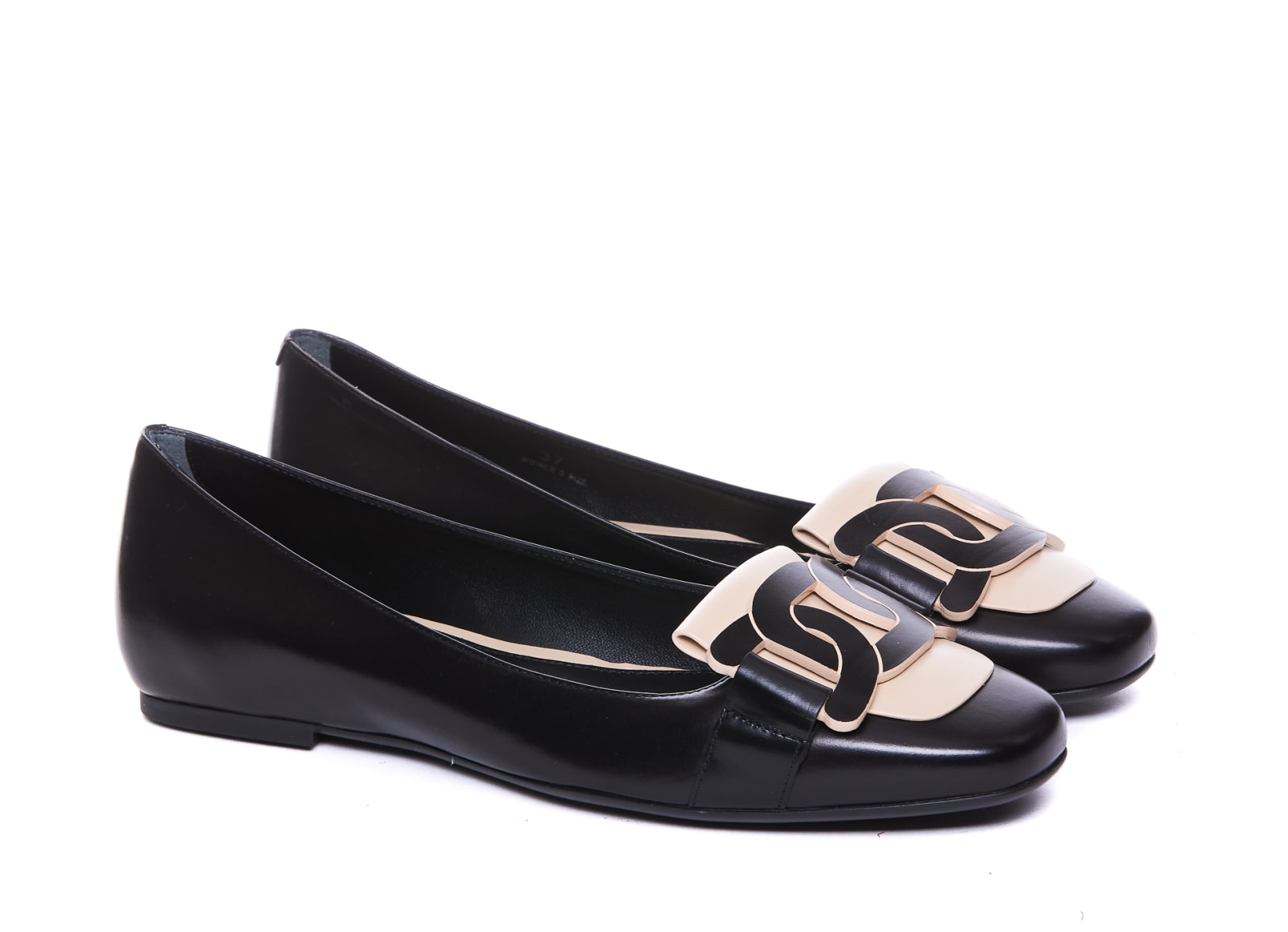 Shop Tod's Kate Laofers In Black