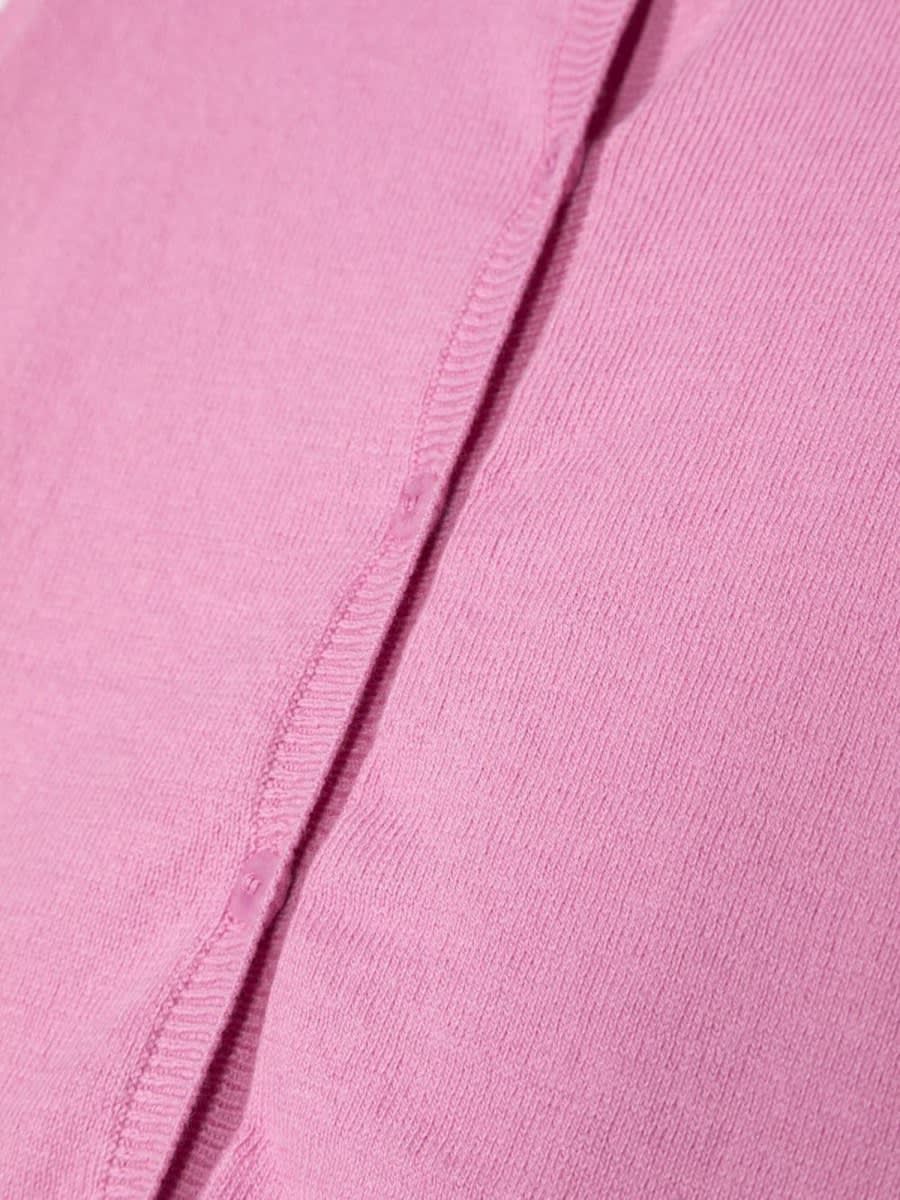 Il Gufo Cotton Cardigan In Pink