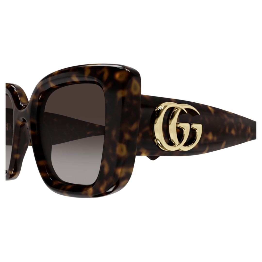 Gucci Gg Bag 50mm Acetate Butterfly Sunglasses In Brown