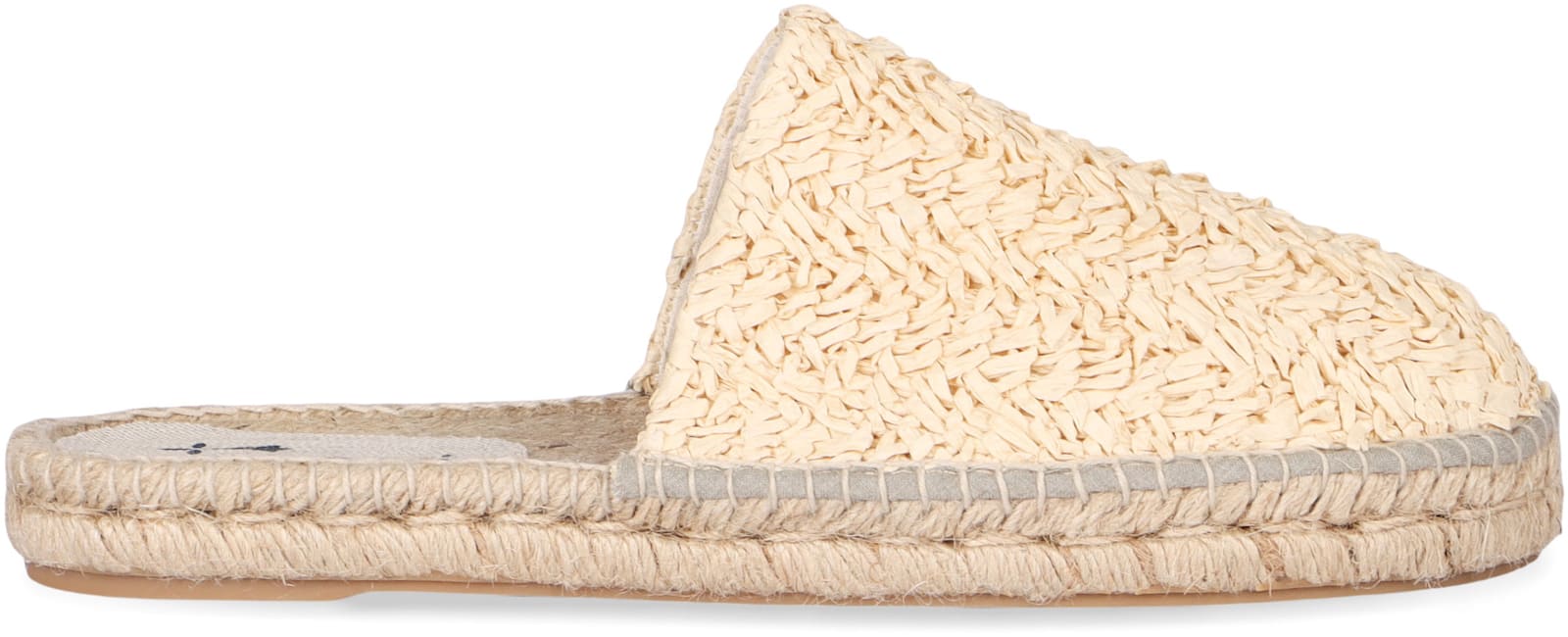 Manebi Raffia Mules In Beige