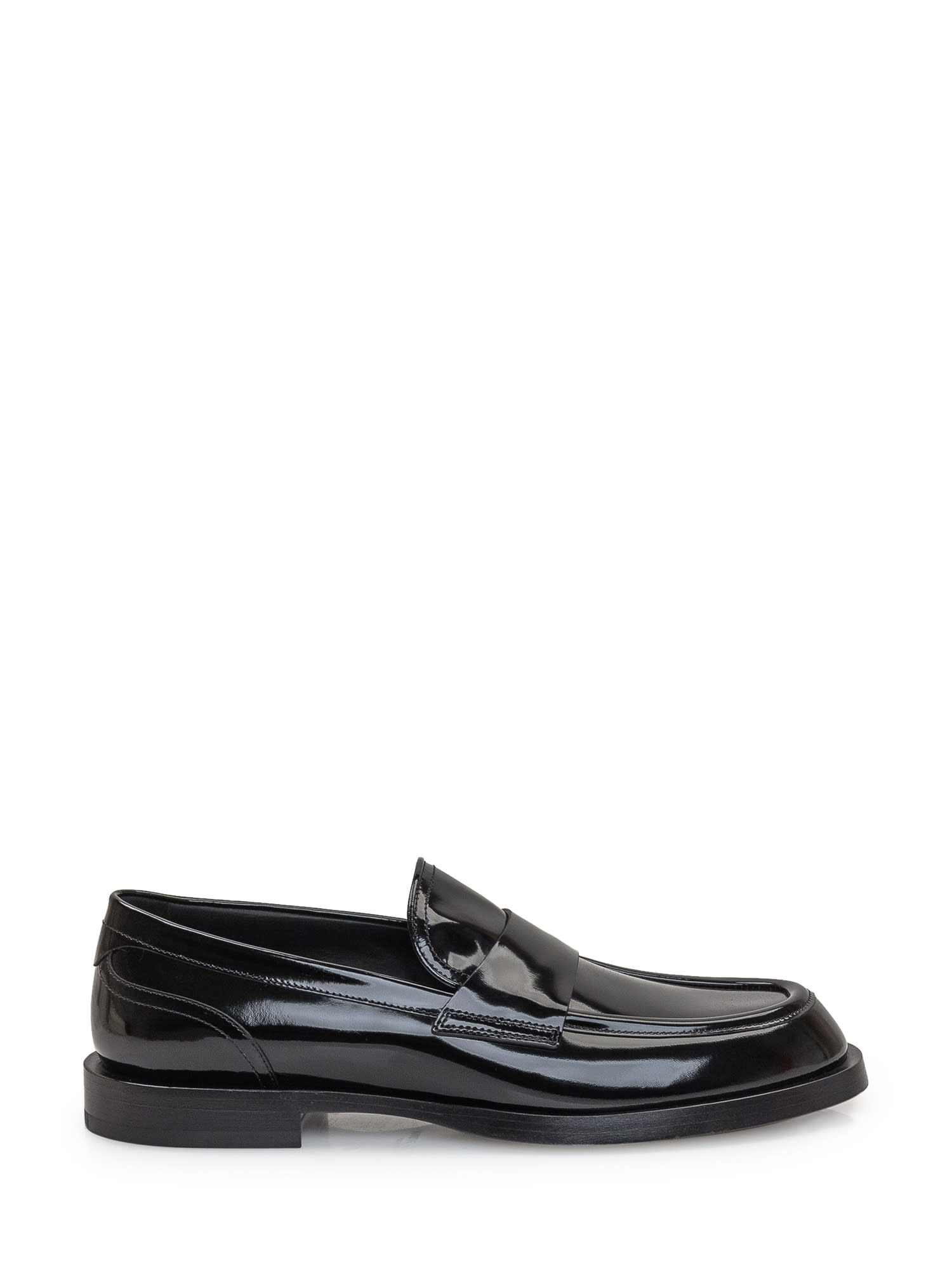 Shop Dolce & Gabbana Loafer In Patent Calfskin In Black
