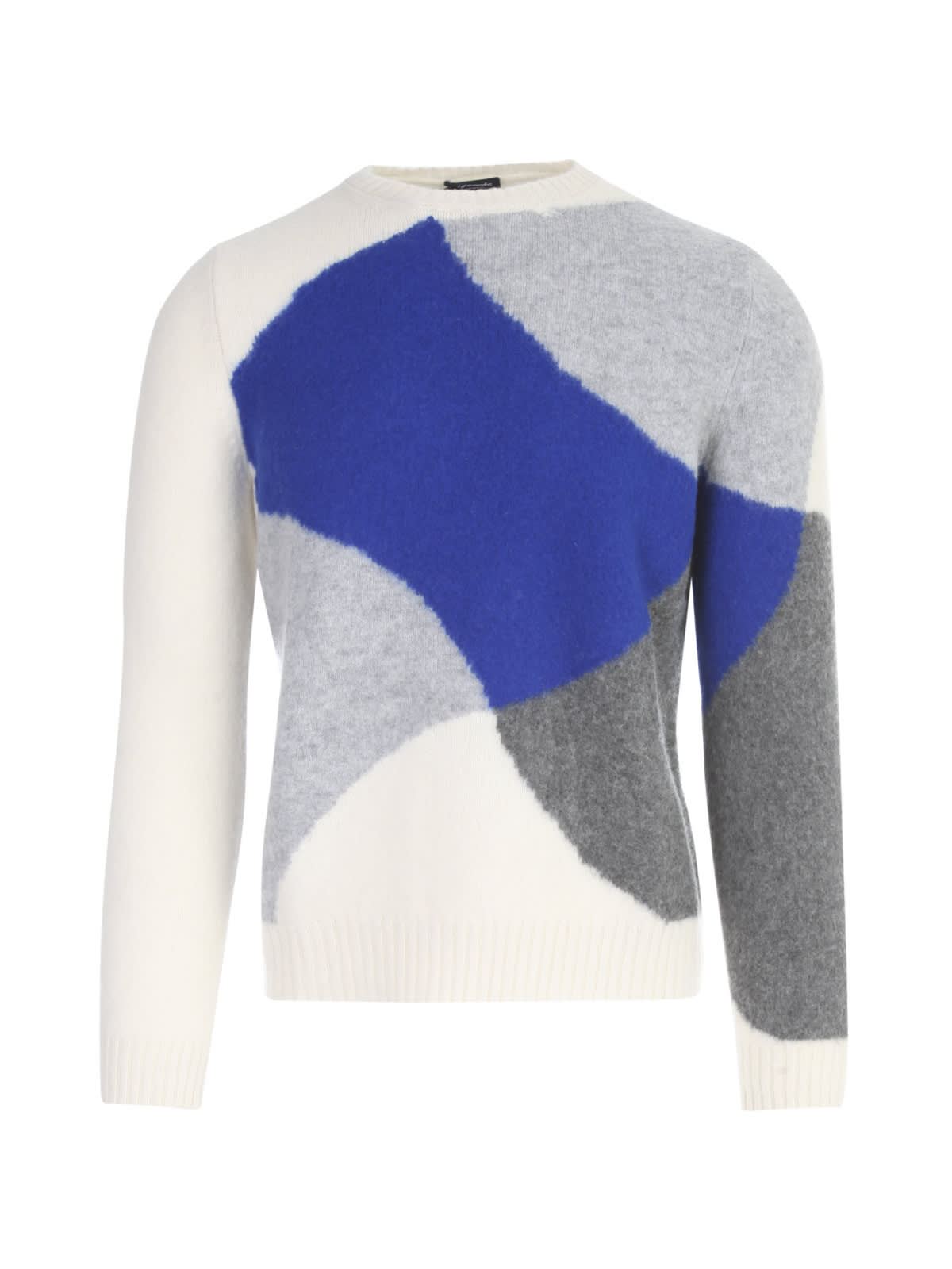 Drumohr Wool Mesh Sweater W/rhombus