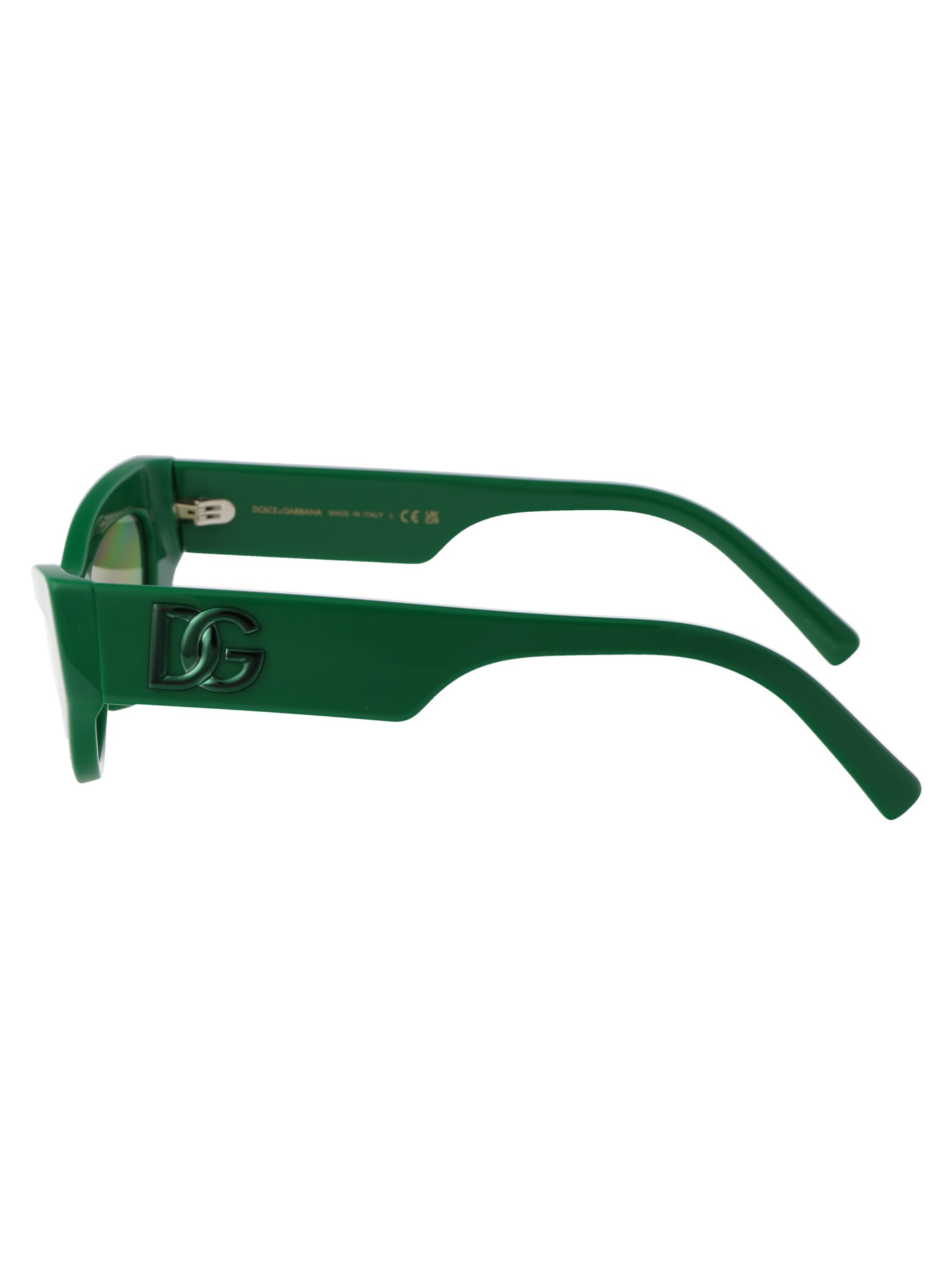 Shop Dolce &amp; Gabbana Eyewear 0dg4450 Sunglasses In 331152 Green