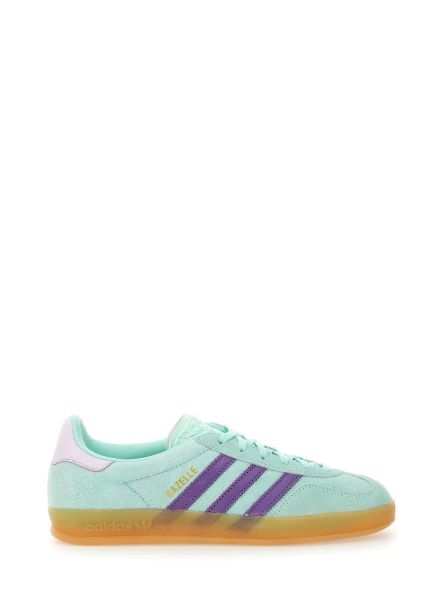 Adidas Originals Sneaker Gazelle Indoor Clear Mint/active Purple/ice Lavender In Green