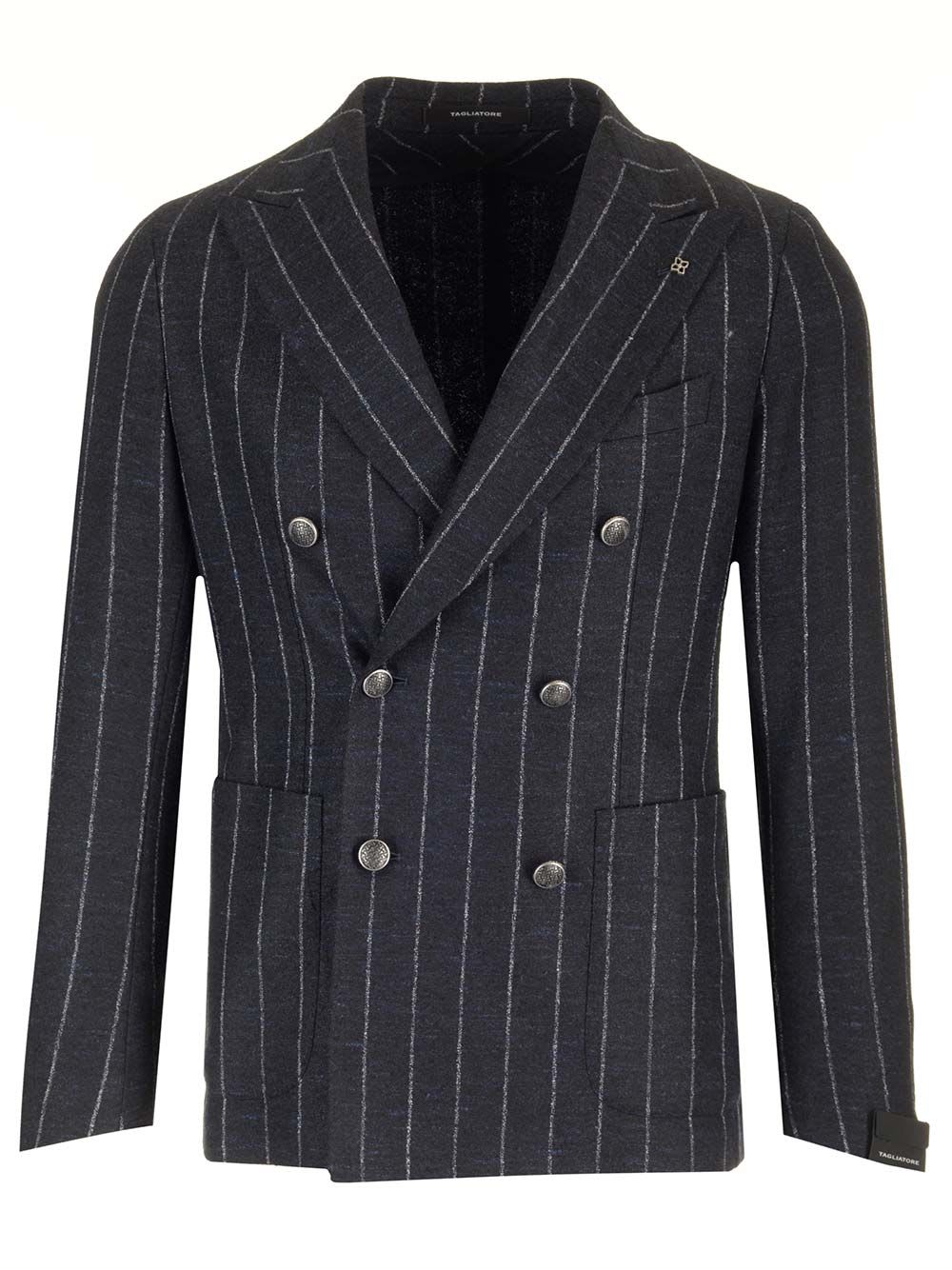 Shop Tagliatore Montecarlo Jacket In Blue