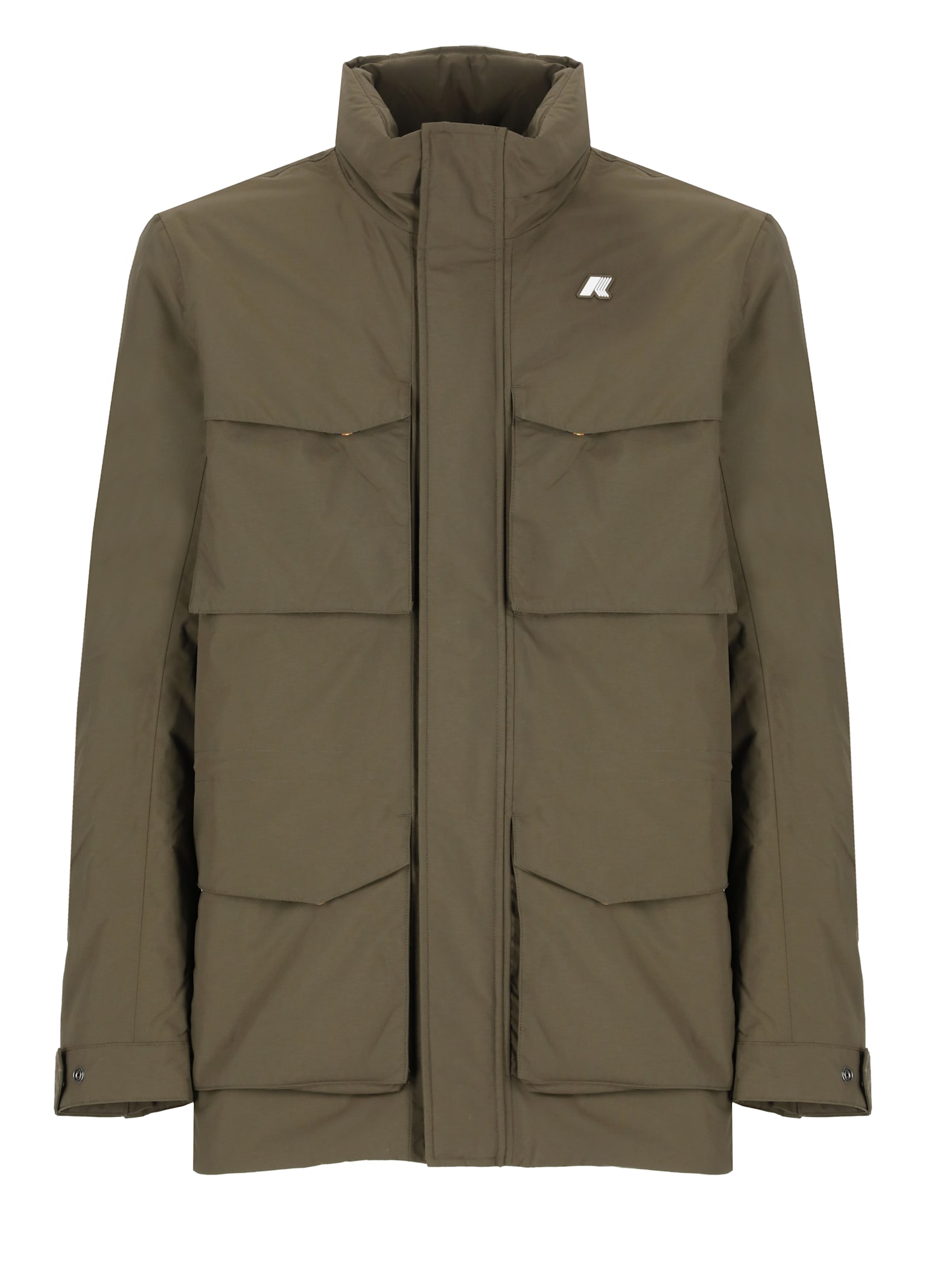 Shop K-way Manphy Ottoman Jacket In Green