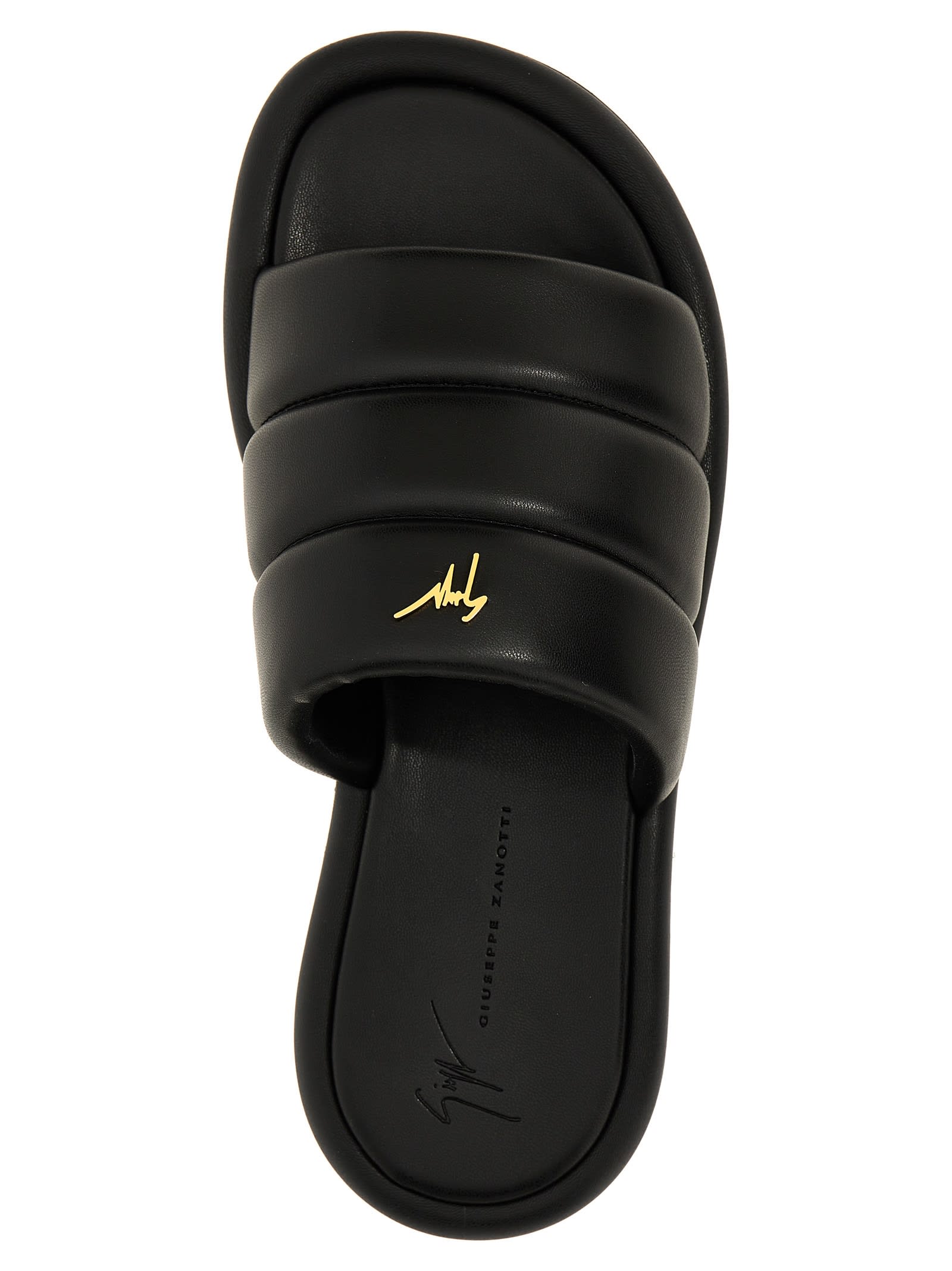 Shop Giuseppe Zanotti Kanot Sandals In Black