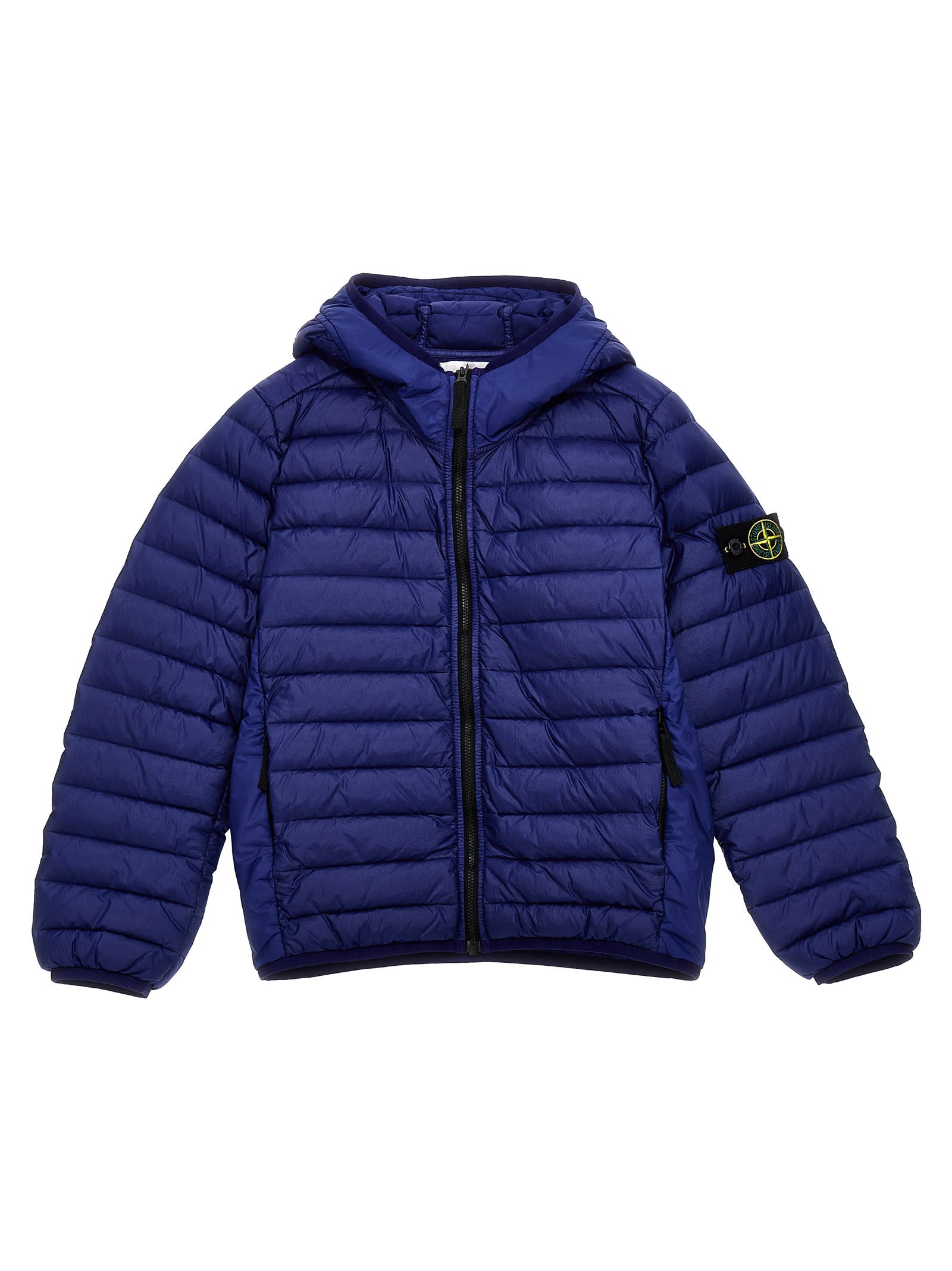 Stone Island Coat  Junior Kids Color Blue