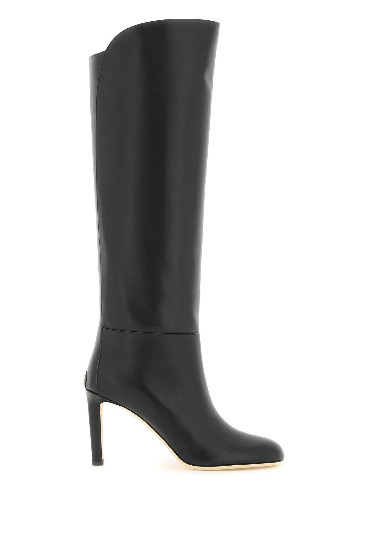JIMMY CHOO KARTER 85 LEATHER BOOTS
