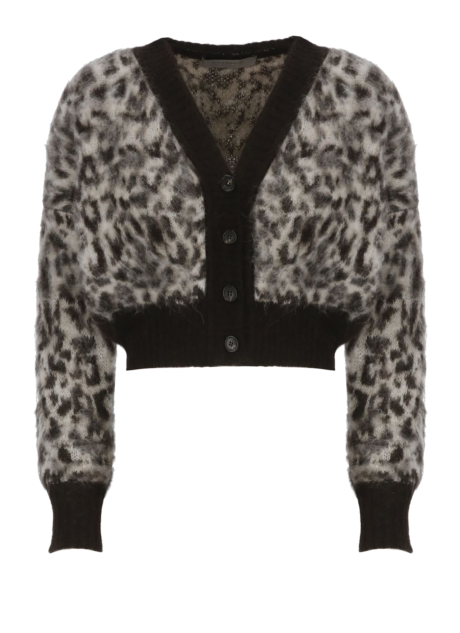 D Exterior Alpaca And Wool Fastening In Gray