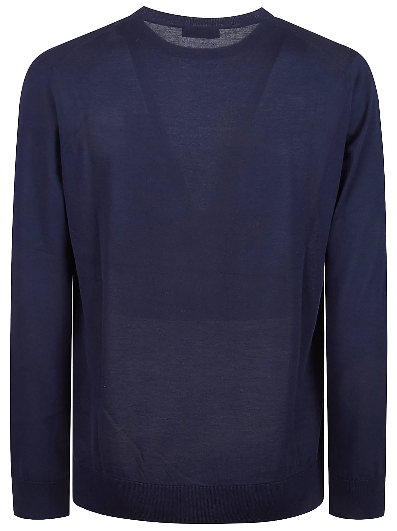 Ballantyne Plain Sweater In Navy