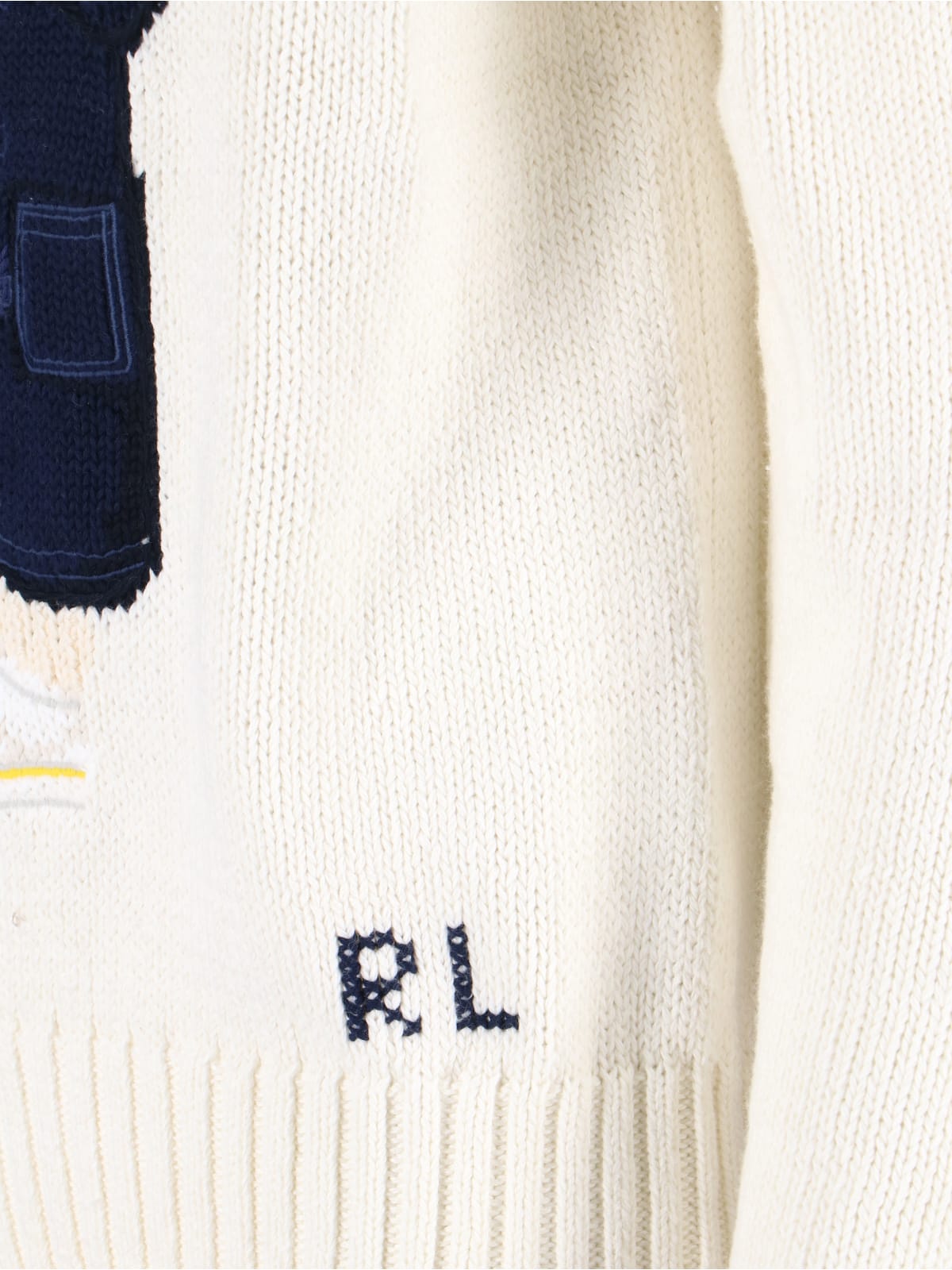 Ralph Lauren Logo Hoodie In White