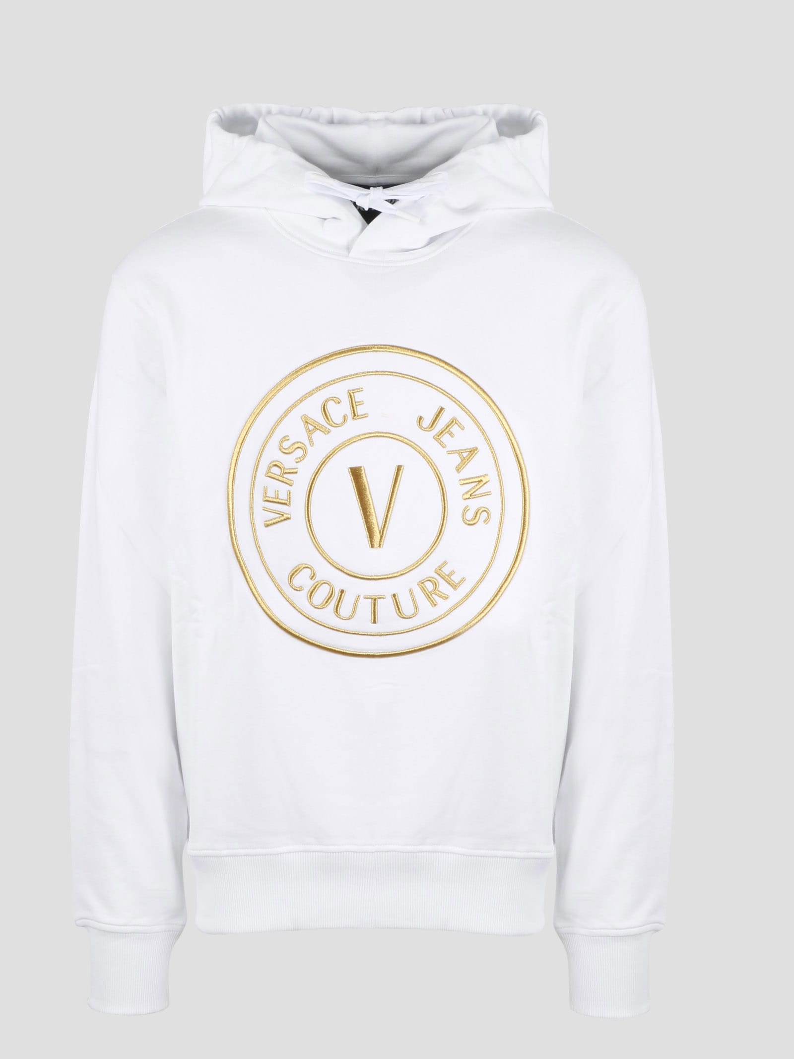 Versace Jeans Couture Men's V-Emblem Pullover Hoodie