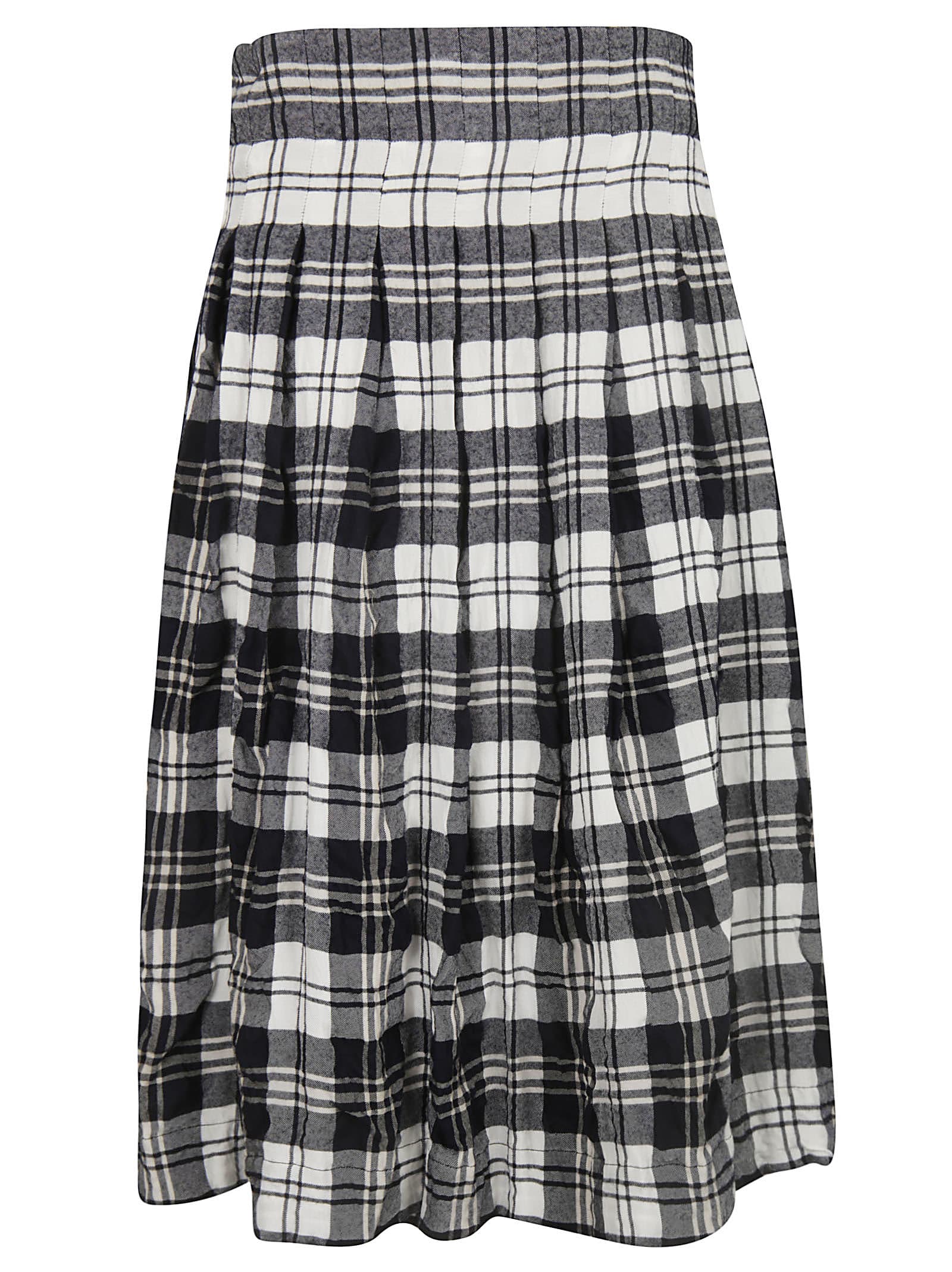 Casey Casey Casey Casey Checked Skirt - White/navy - 11044271 | italist