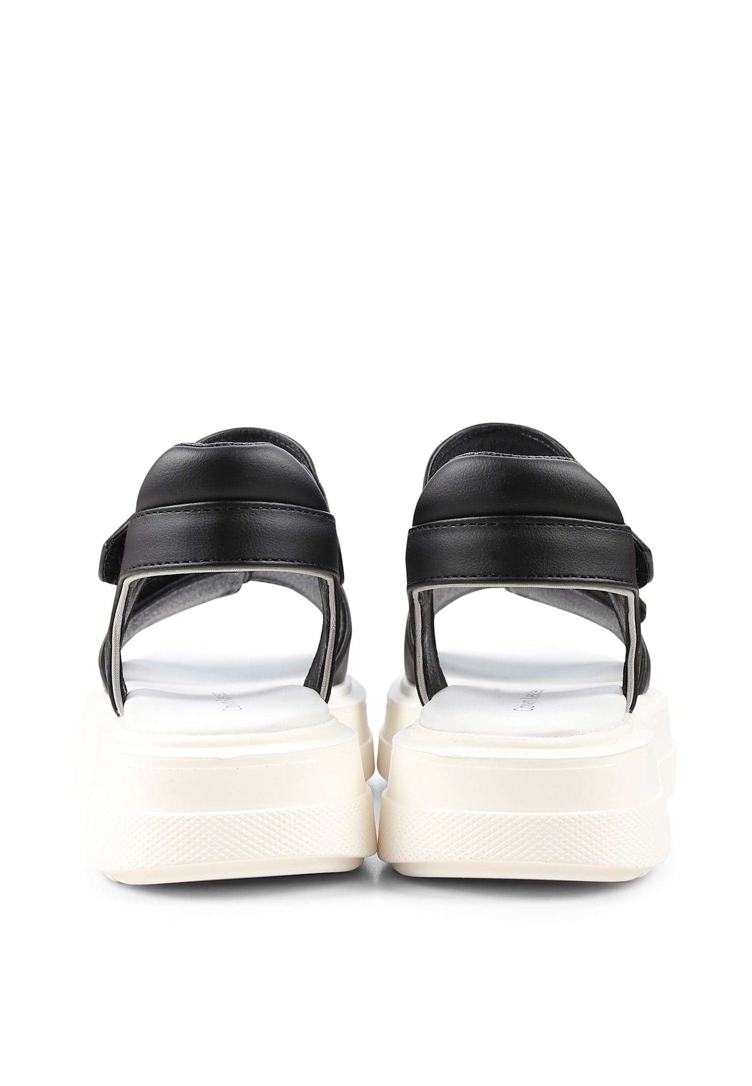 Calvin Klein Black Sandals For Girl In Black