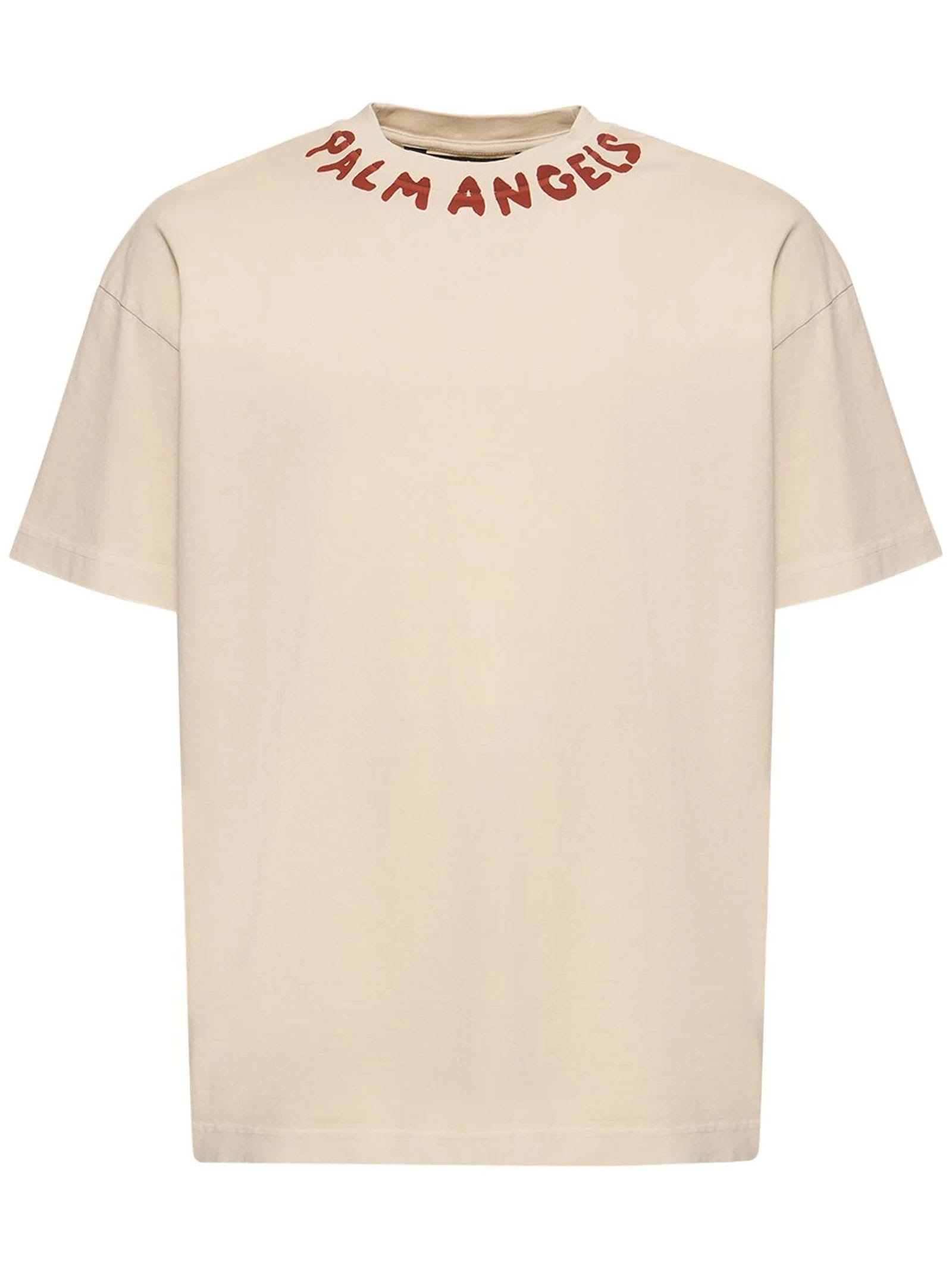 Palm Angels T-shirts And Polos White In Neutral