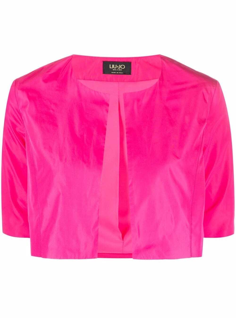 Liu-Jo Liu Jo Womans Pink Nylon Cropped Jacket